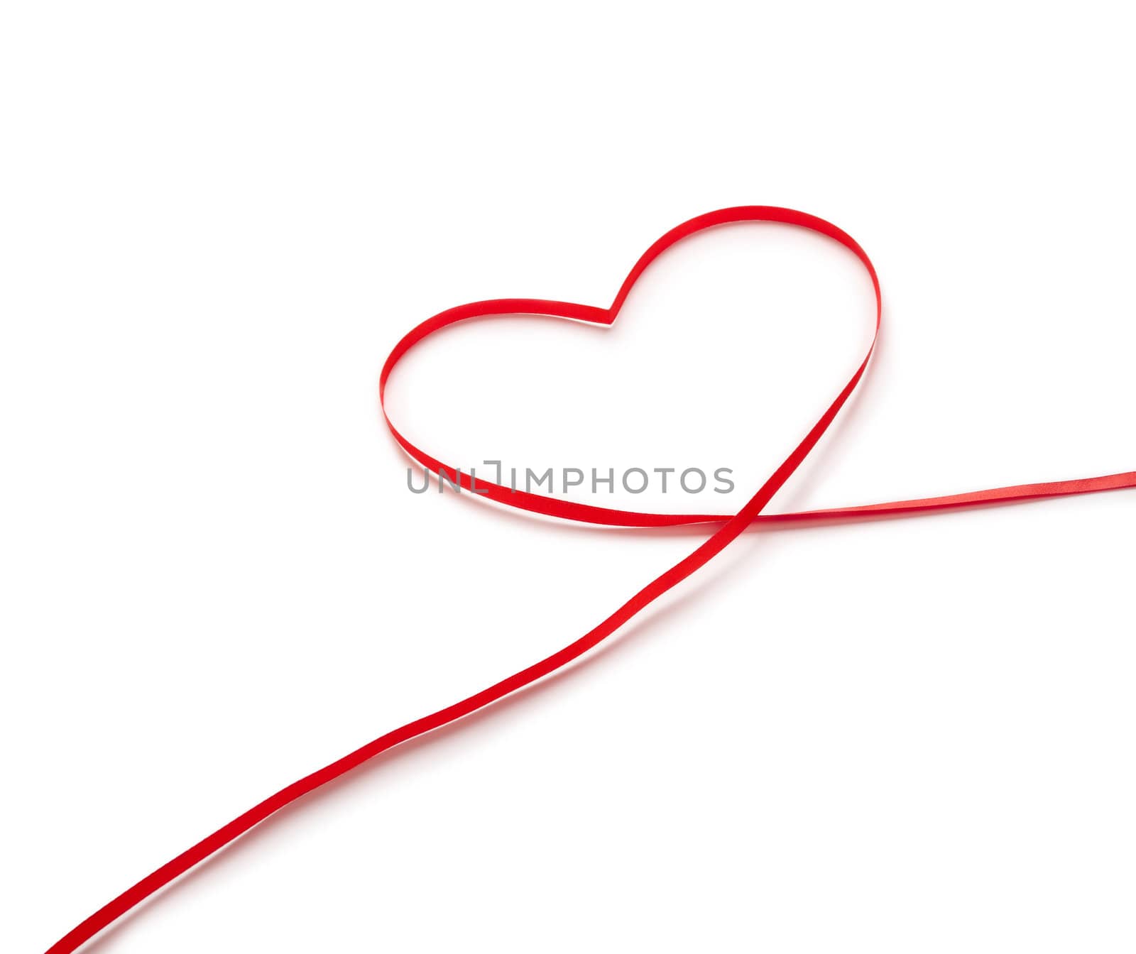 love concept isolated on white background, selective focus