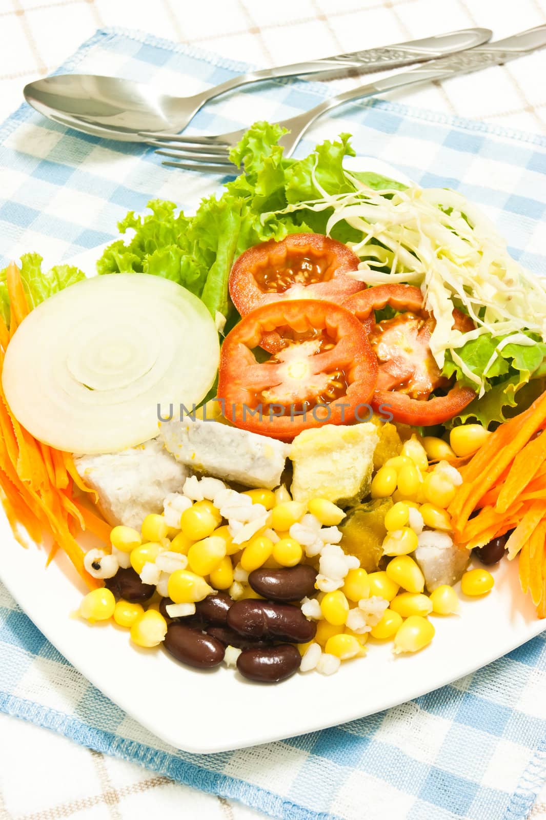 vegetables fresh and cereal is the natural food  for vegetarian
