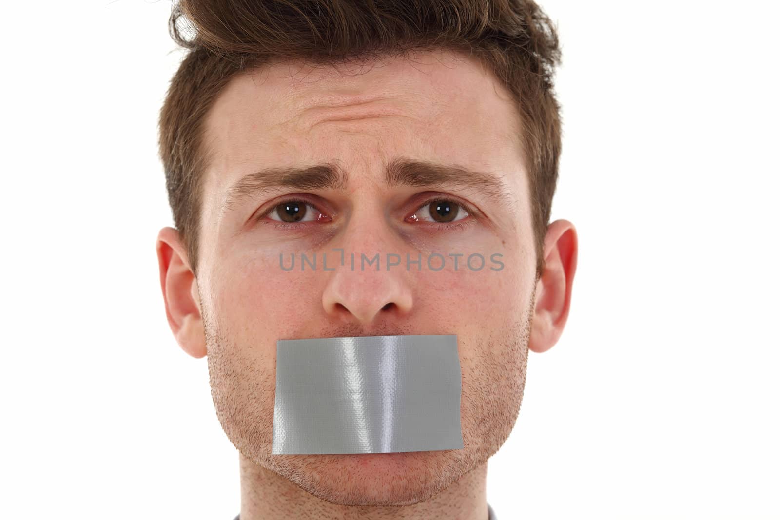 Sad young man censored by shamtor