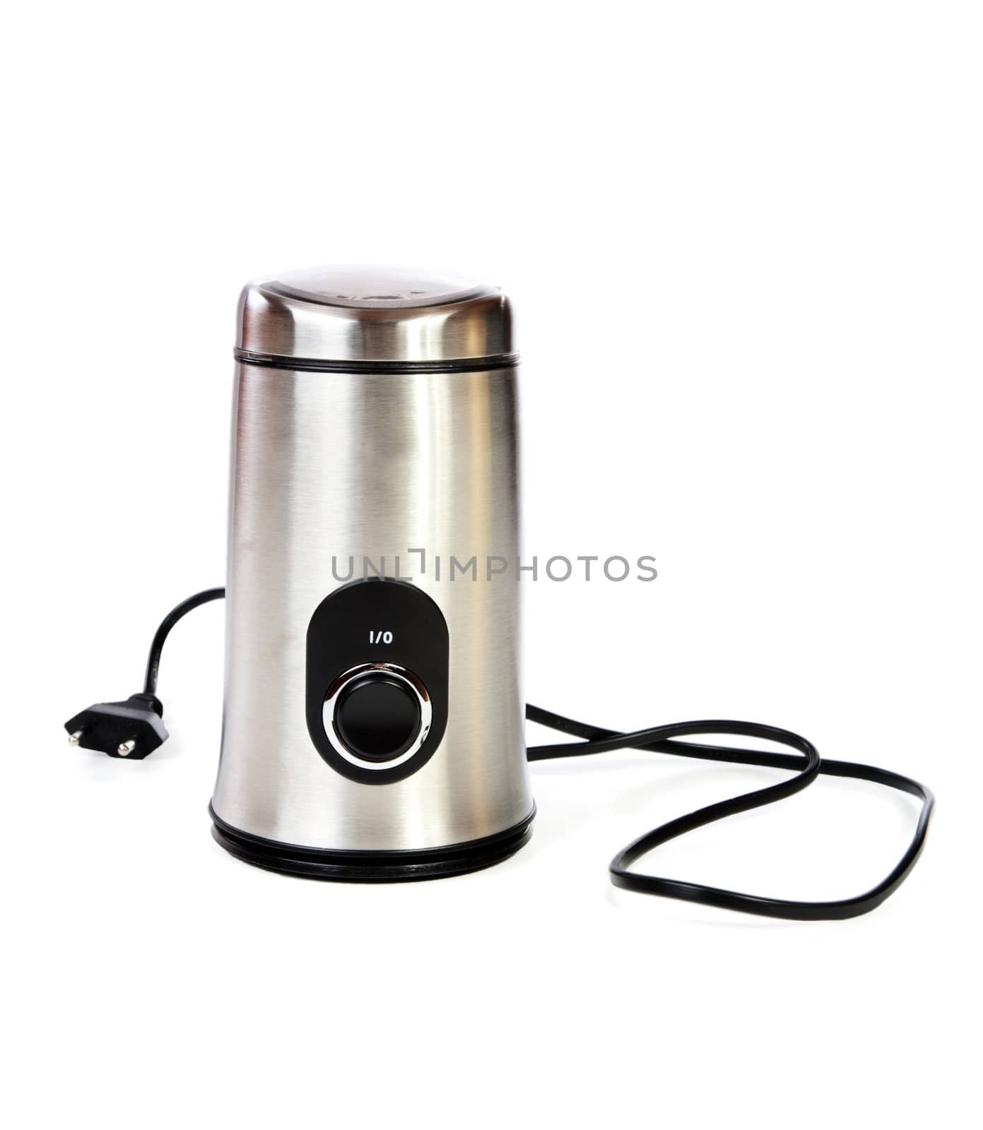 electric coffee grinder. Isolated on white background 
