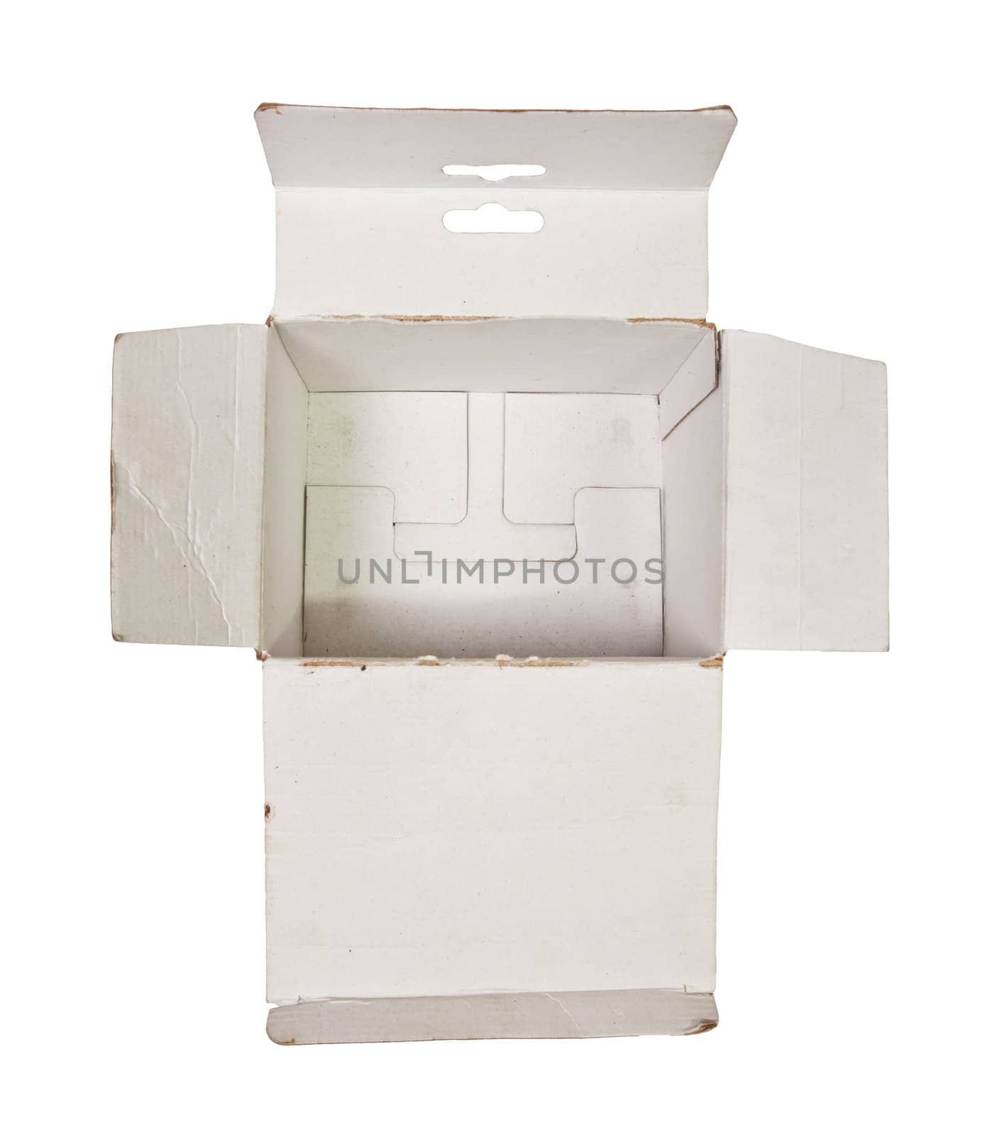 open box on white background