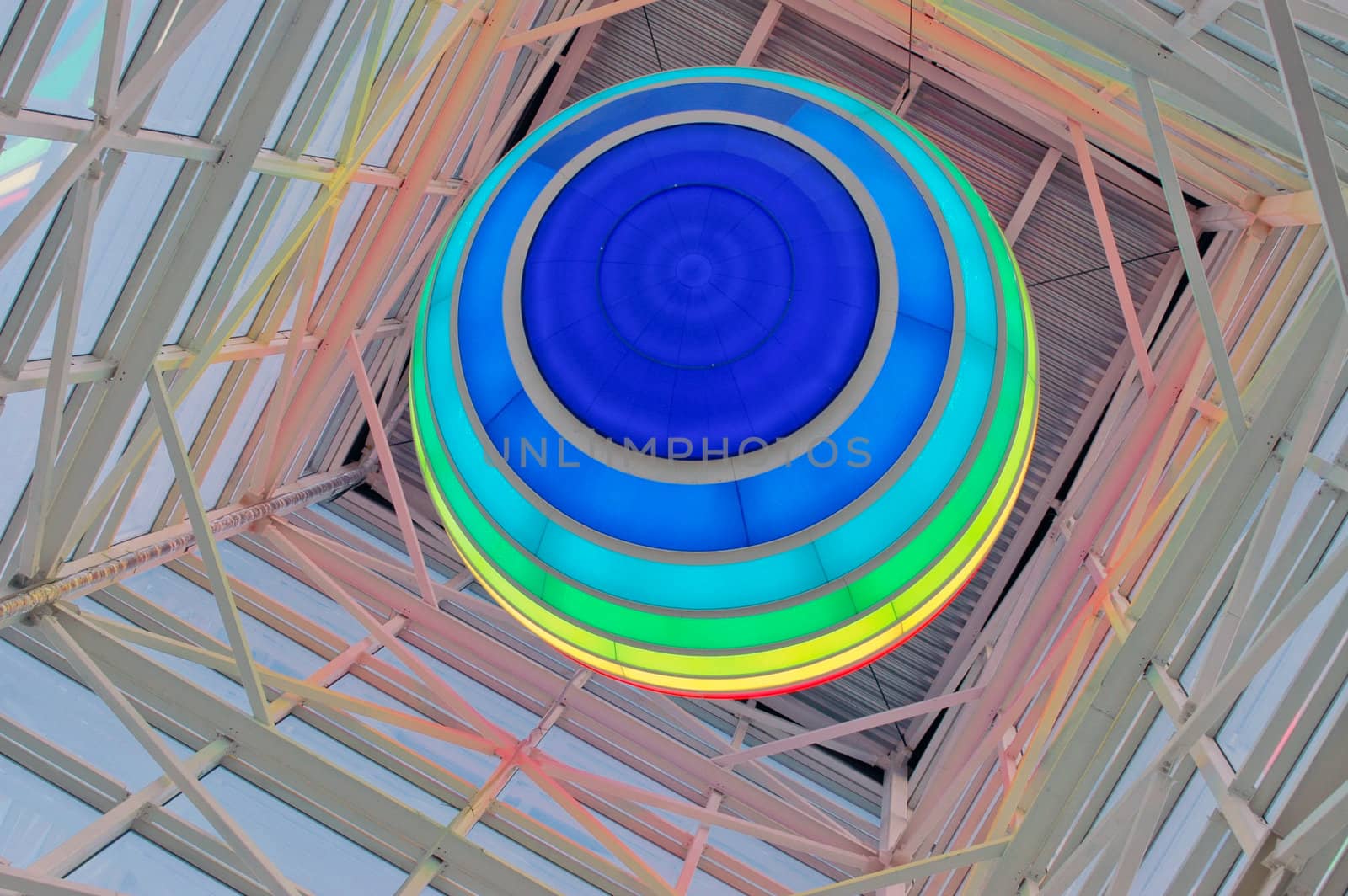 Abstract design with colour  flashlight.