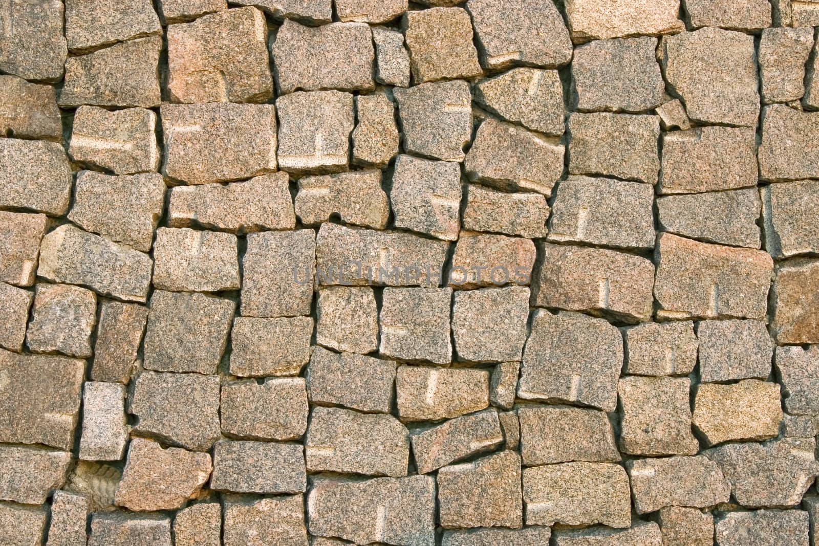 Wall from a natural stone.