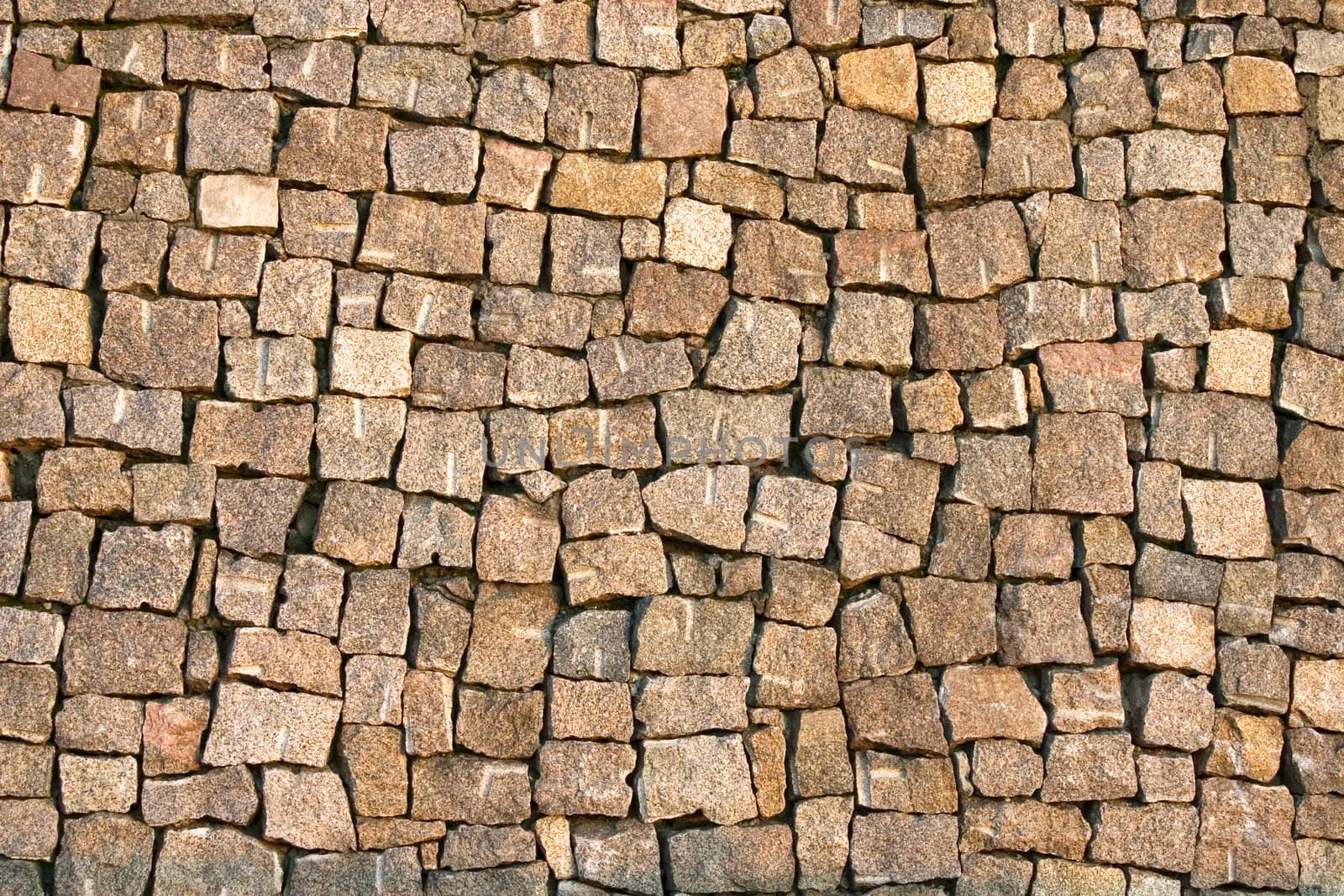 Wall from a natural stone.