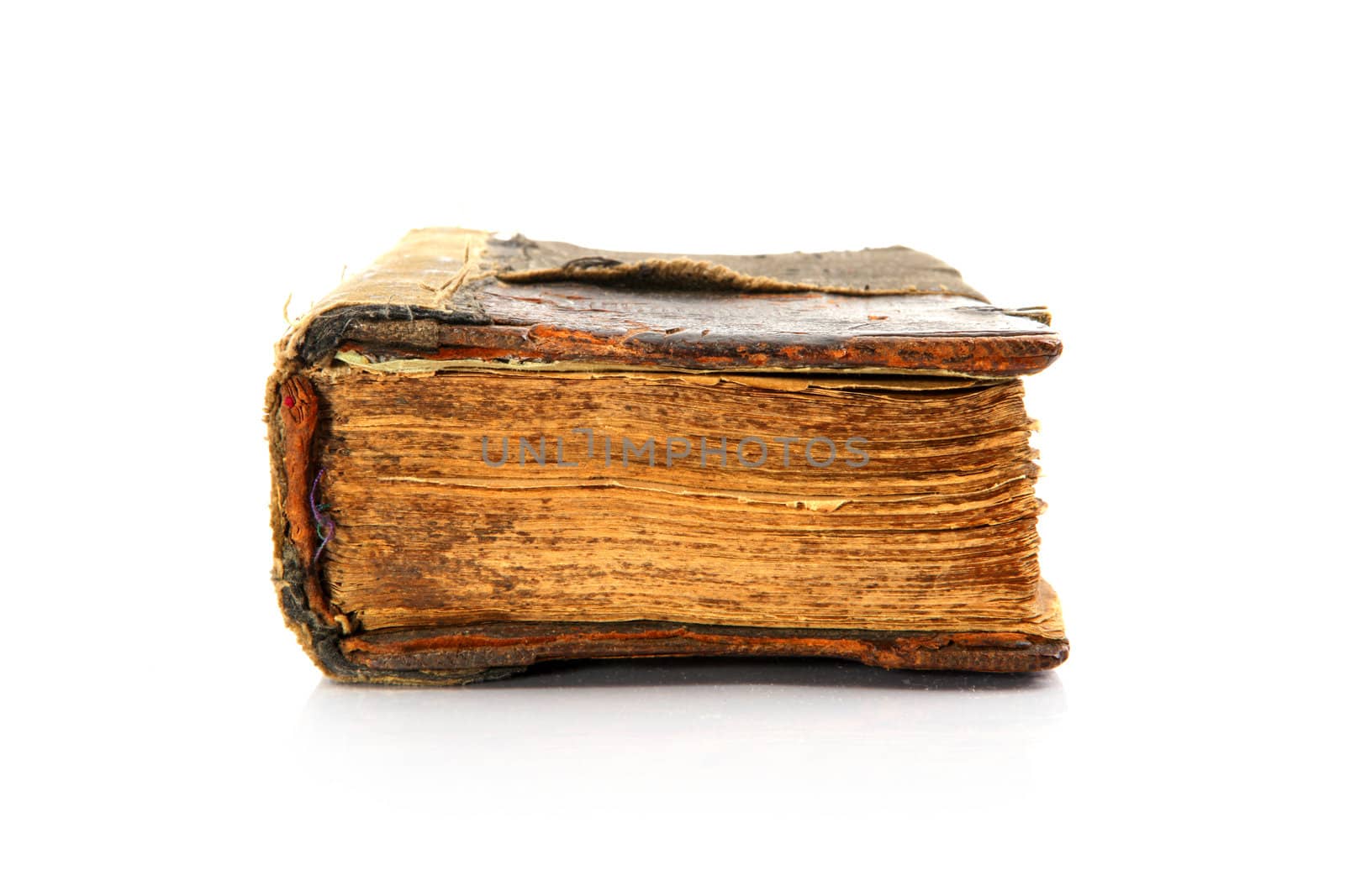 old book isolated on the white background