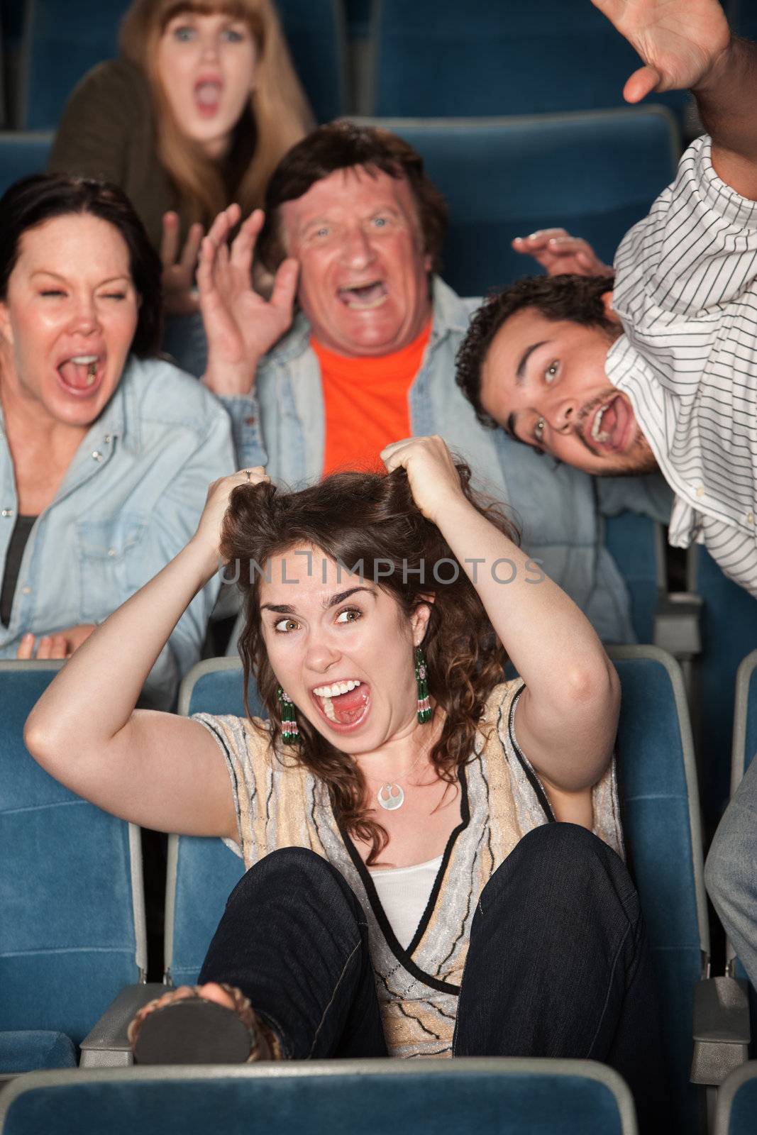 People Screaming In Theater by Creatista