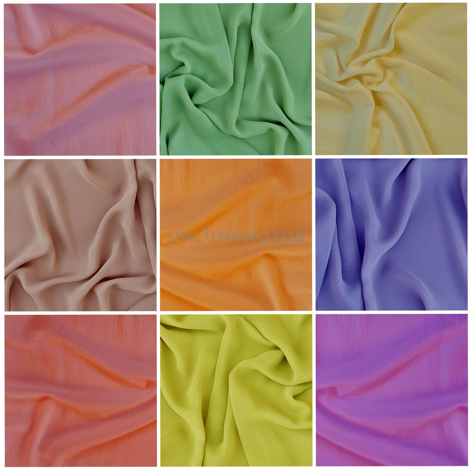 Draped fabric, set by alexcoolok