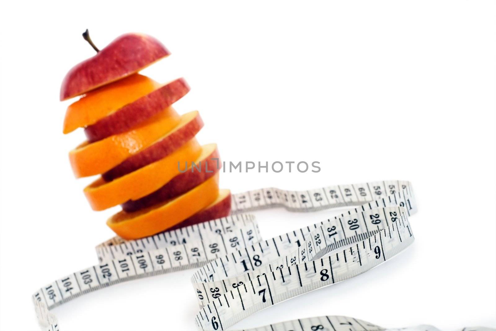 Photo of Fruit and Measuring Tape.