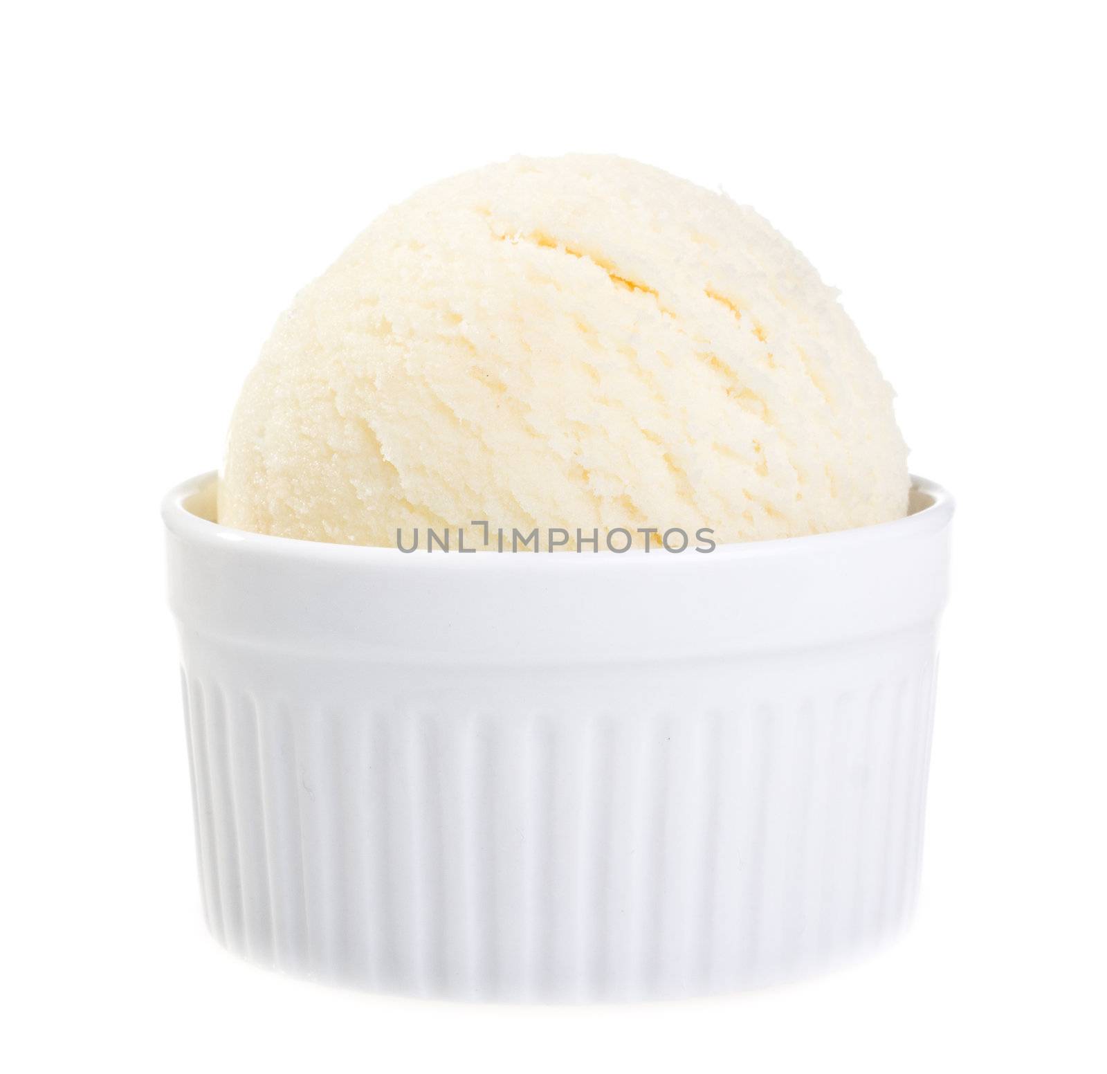 Ice cream isolated on white background