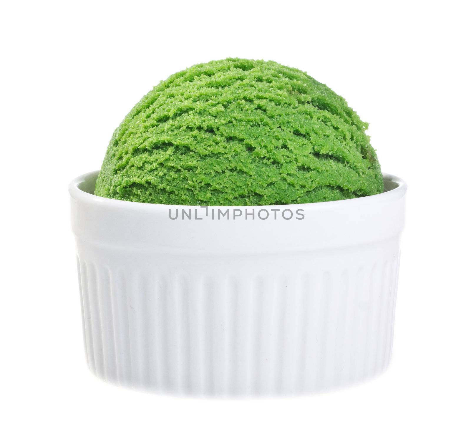 Ice cream isolated on white background