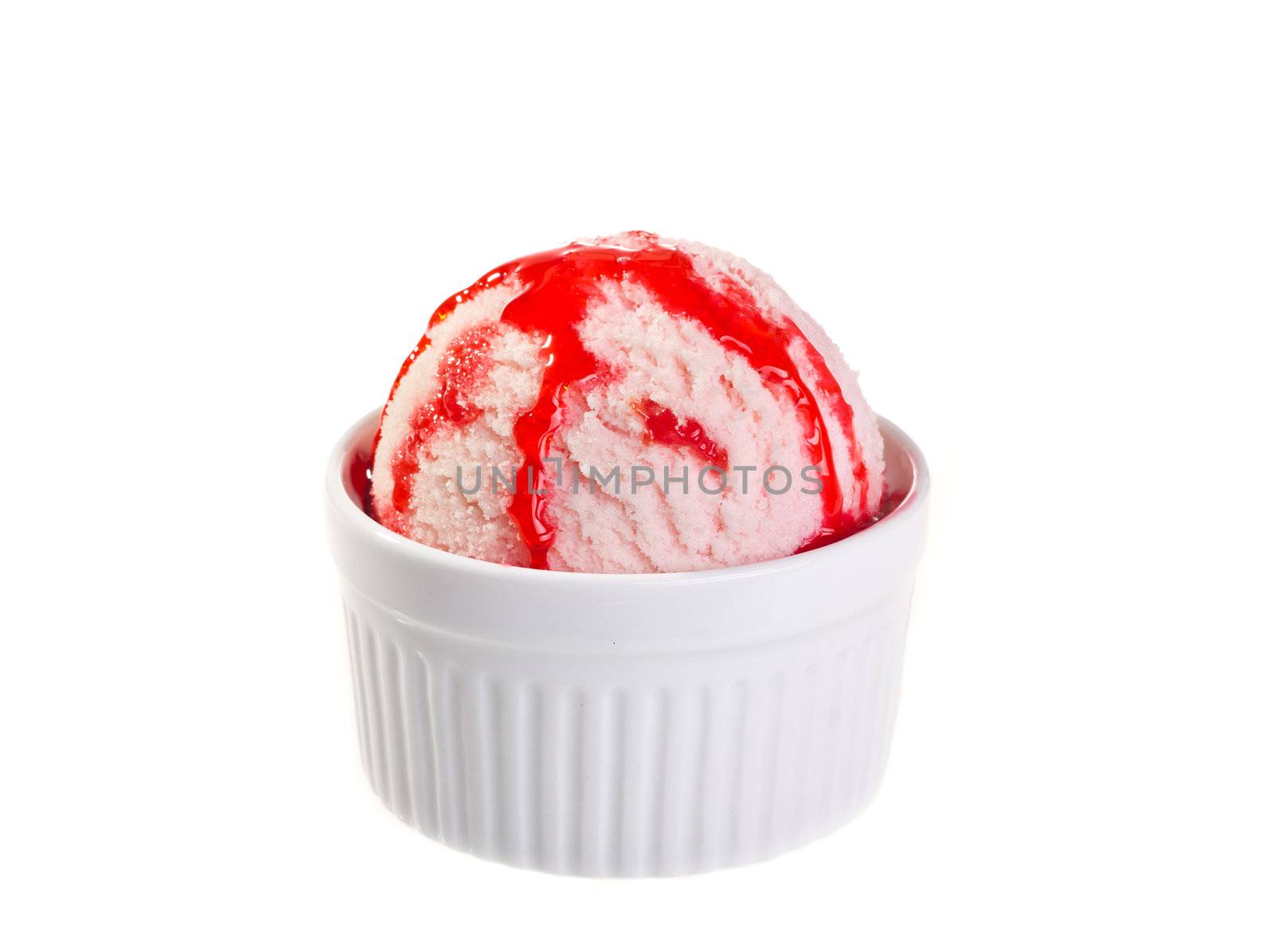 Ice cream isolated on white background