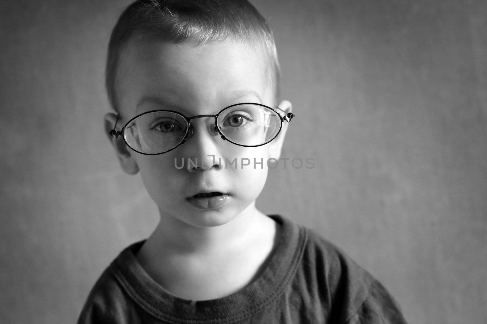 Boy with glasses by anelina