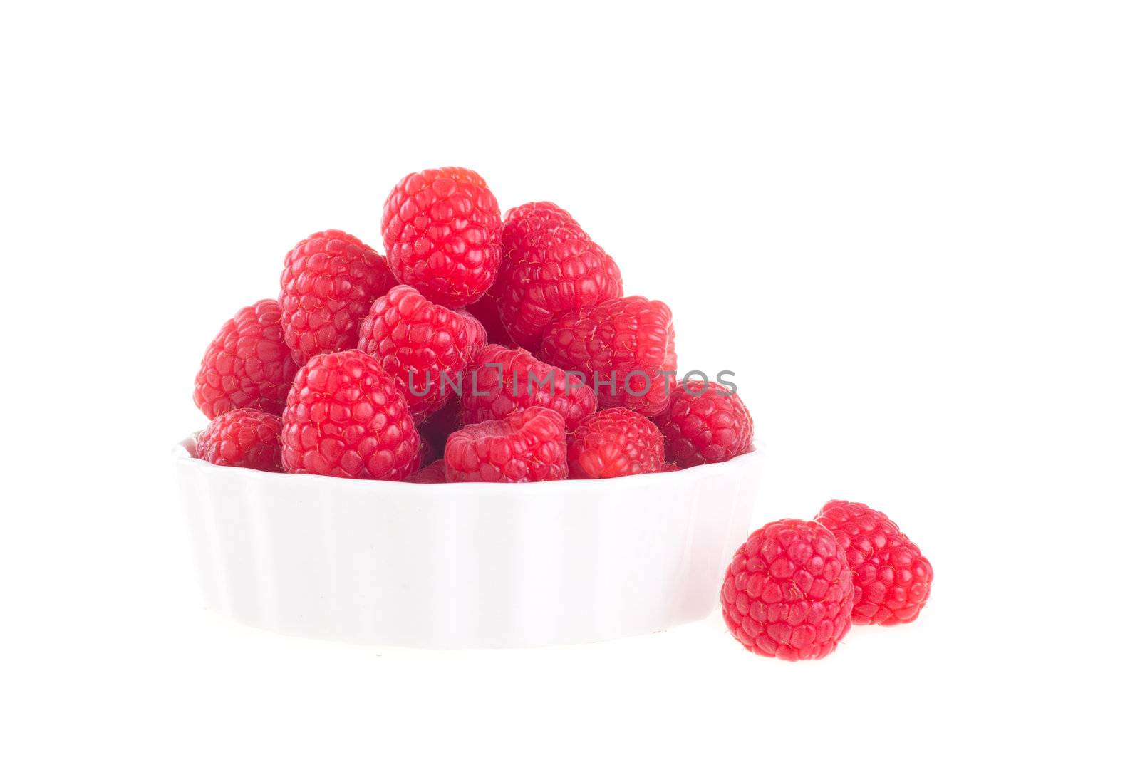 raspberry isolated on white background