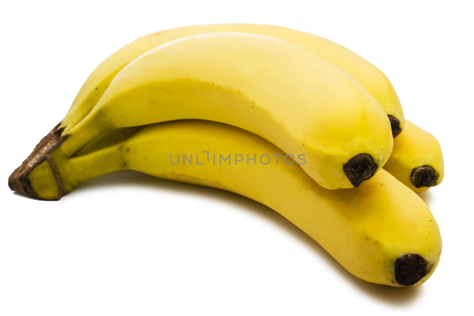 Bunch of bananas isolated on white background