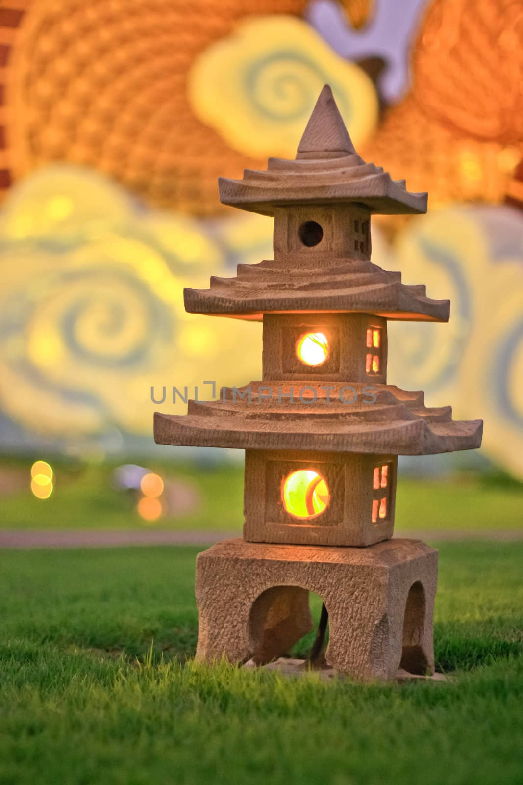 stone lamp