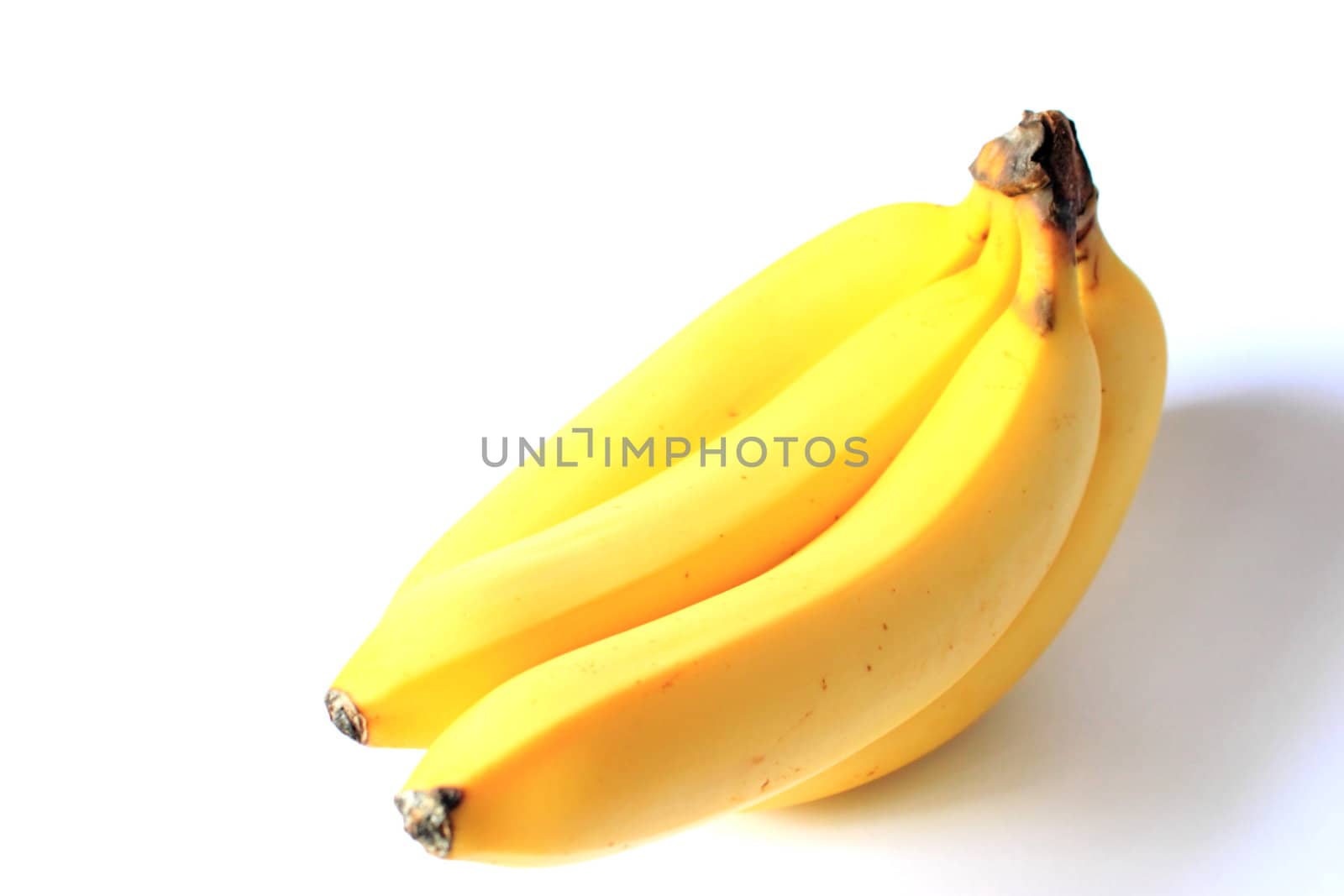 Isolated ripe bananas