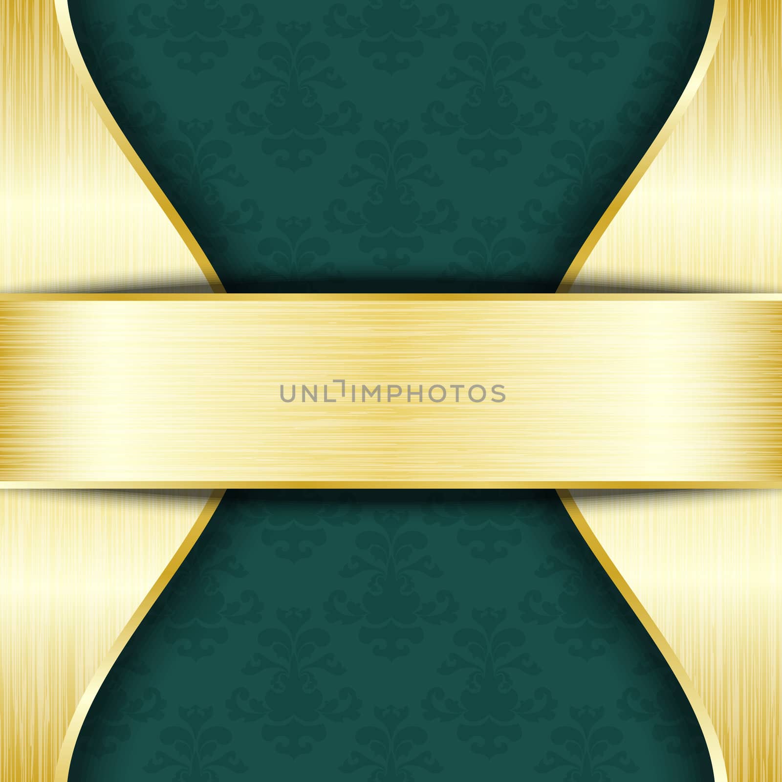 Gold and green template by wertaw