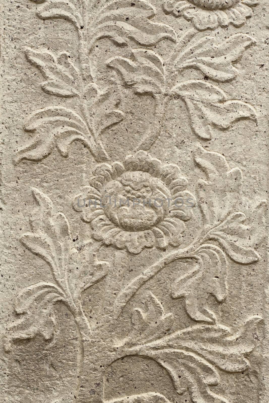 stone carvings of flowers, long-lasting beauty and timeless.