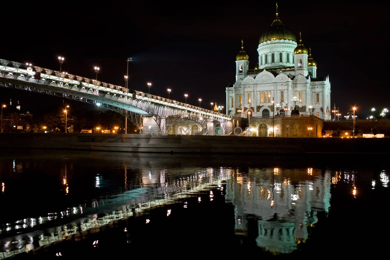 Bridge to Cathedral of Christ the Saviour, Moscow, Russia