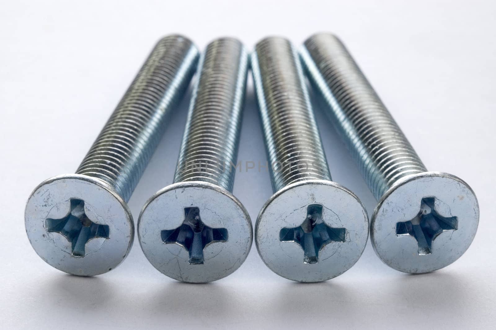The large bolts on a white background.