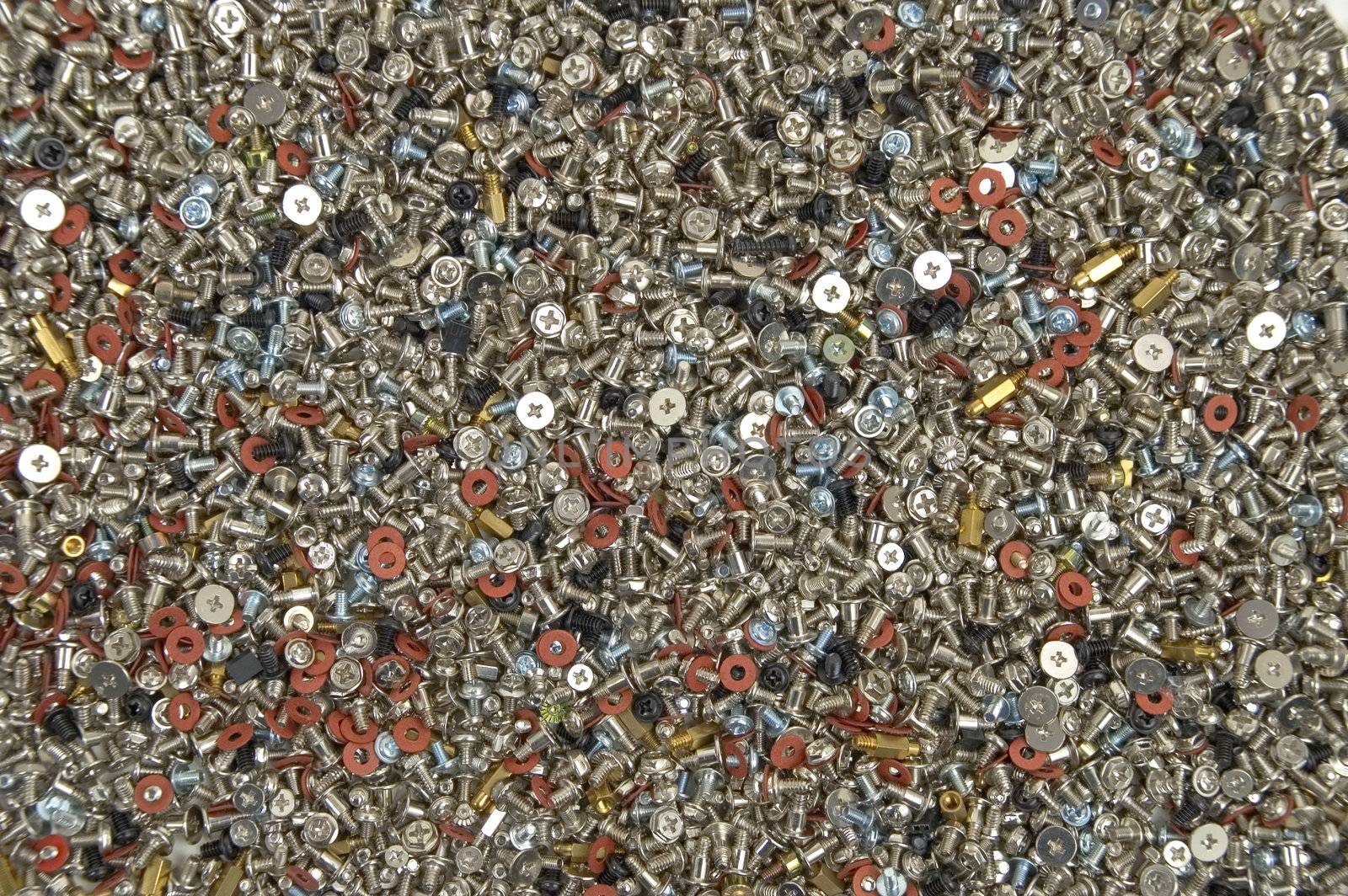 Fine, colour bolts and nuts in all frame.
