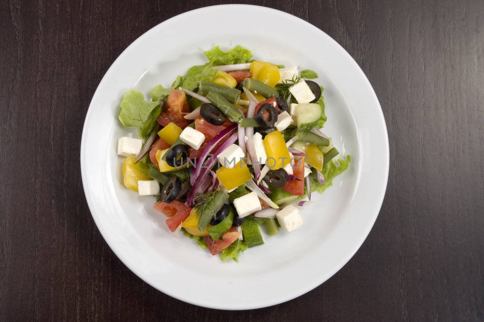 Wealth of vegetables on the plate
