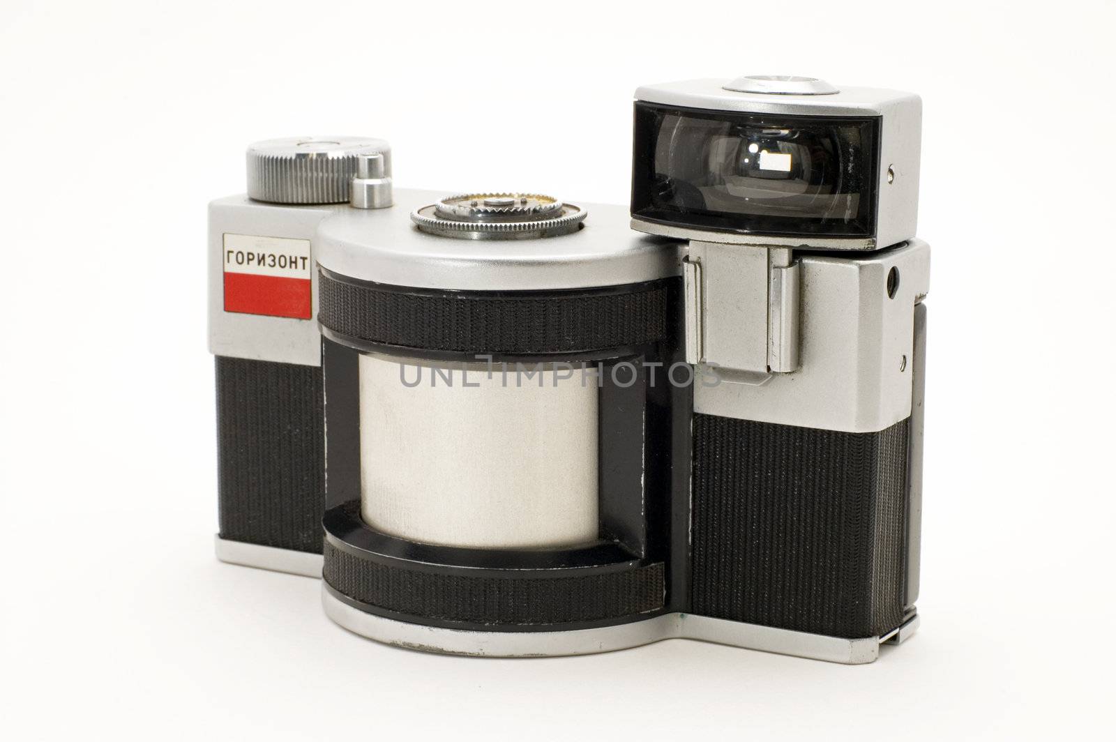35-mm the old photographic chamber on a white background.