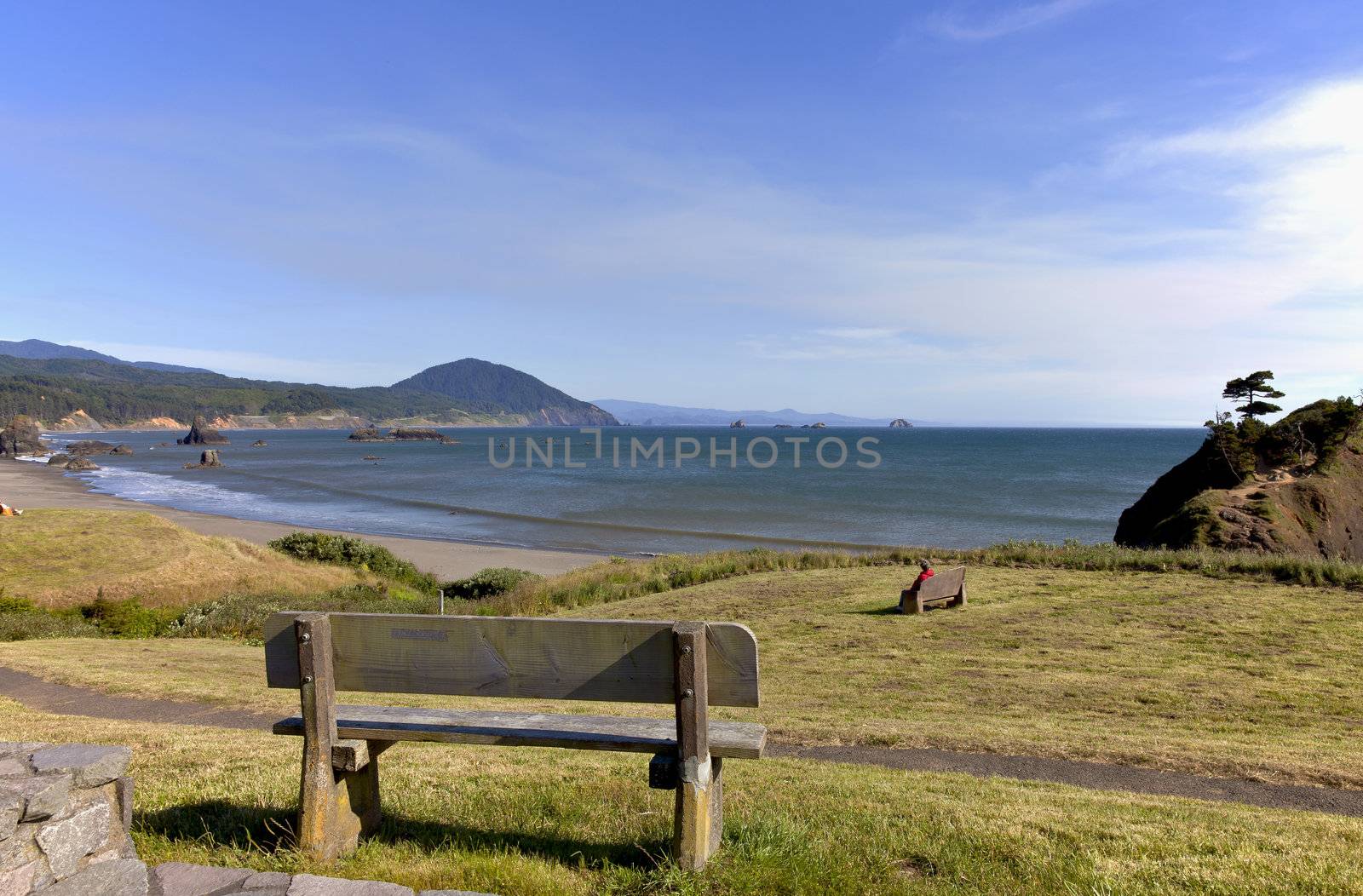 Front row seat with the Oregon coastline view.