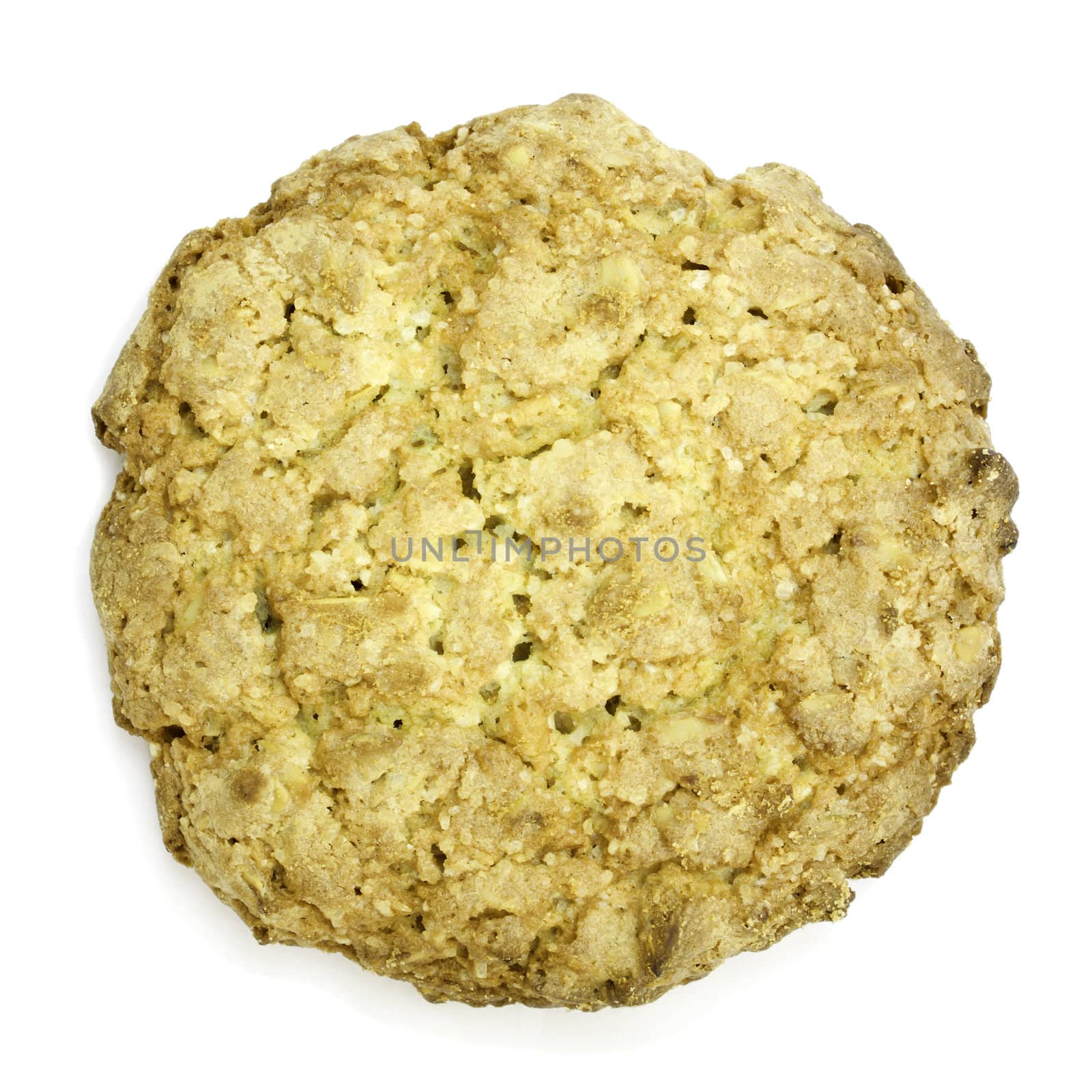 Cookies wholemeal with sunflower seeds on a white background