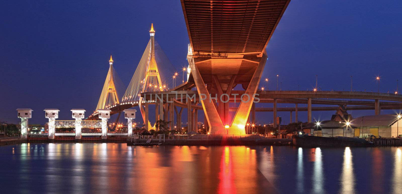 Mega Bridge Panorama Bangkok by vichie81