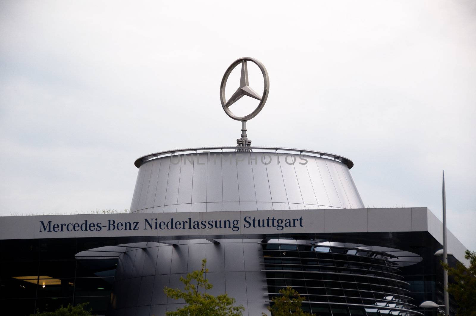 STUTTGART - SEPTEMBER 04 : The Mercedes-Benz dealership in Stuttgart is well visited during event “Neckarpark-Fest” on September 04, 2011 in Stuttgart, Germany