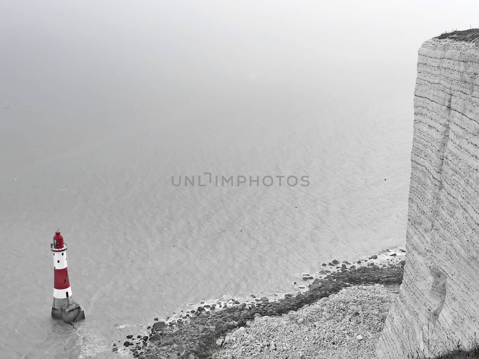 Lighthouse of Beachy Head half desaturated by anderm