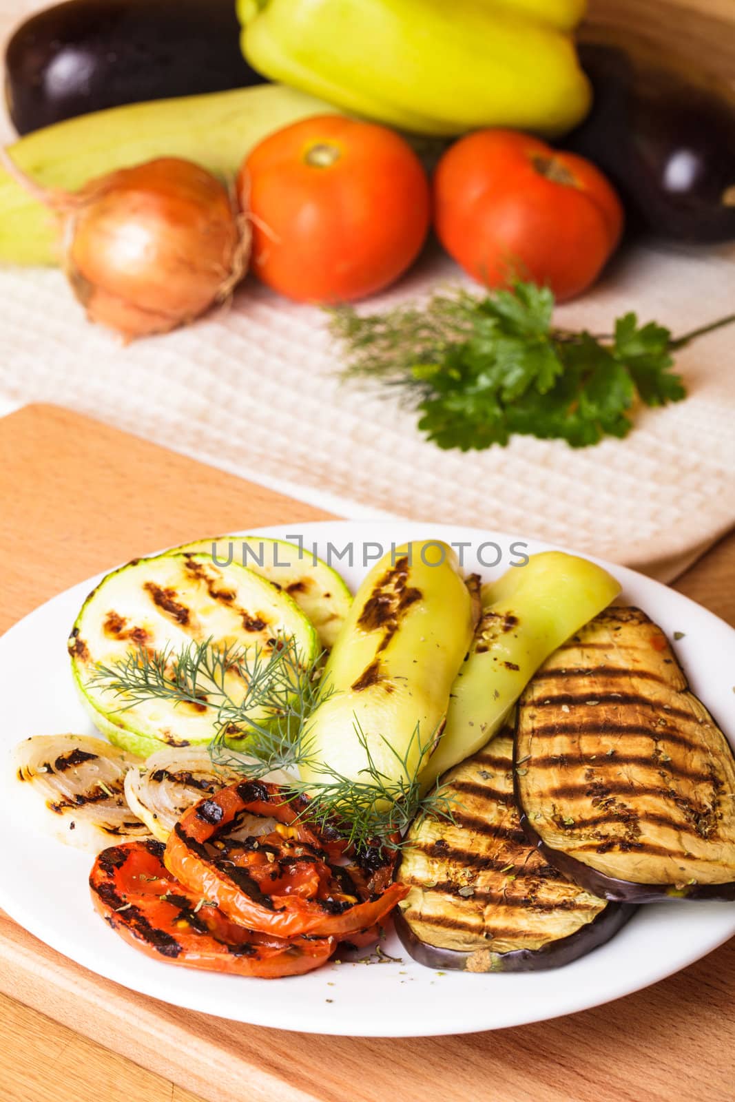Grilled vegetables by oksix