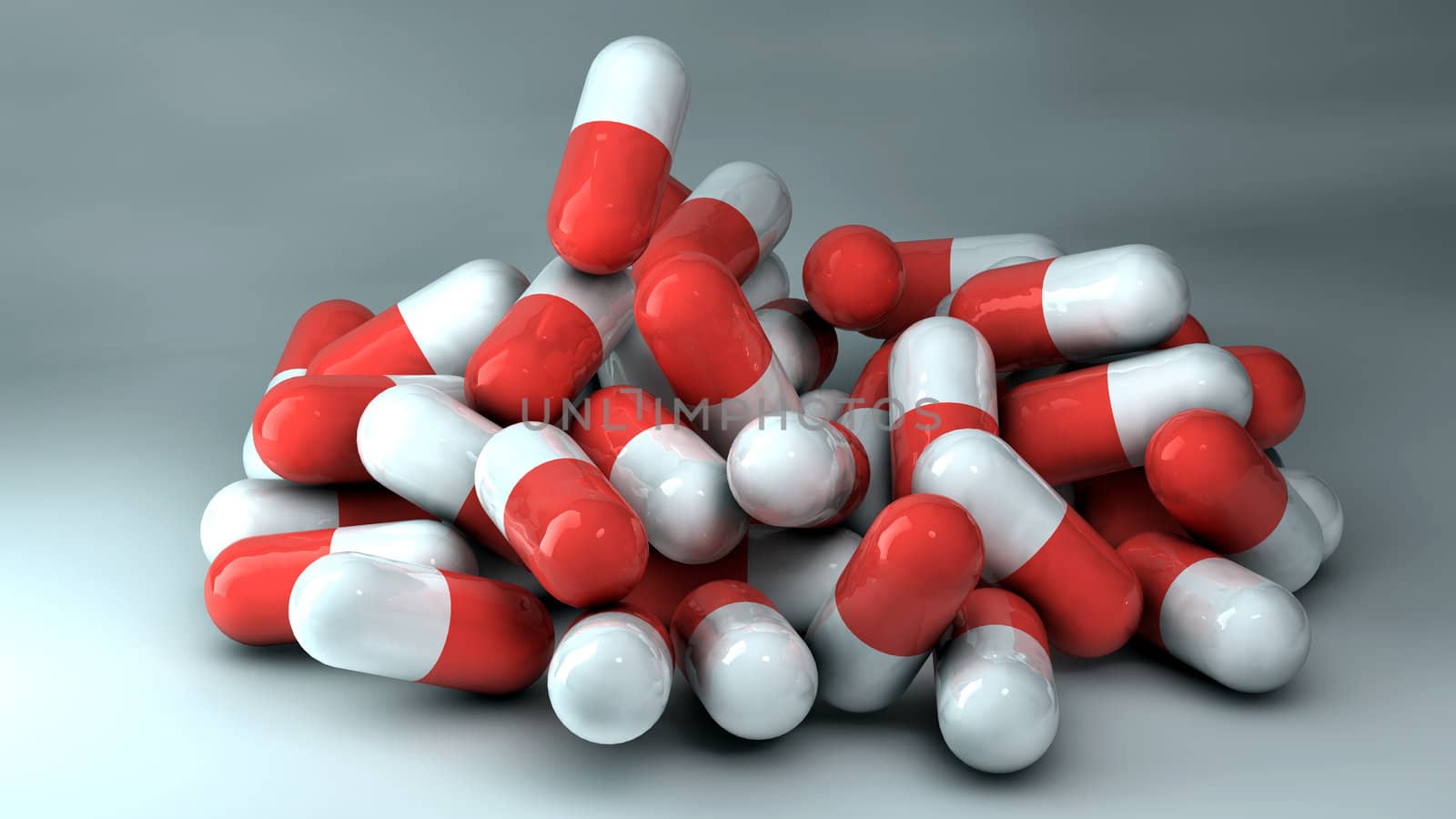 3D Falling Capsules by ailani_graphics