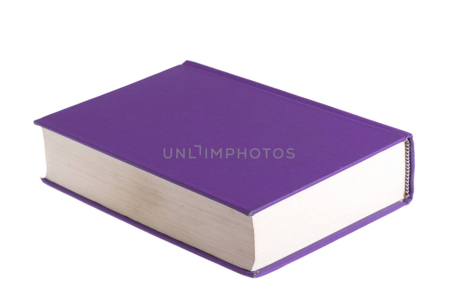 Blue book isolated on white background
