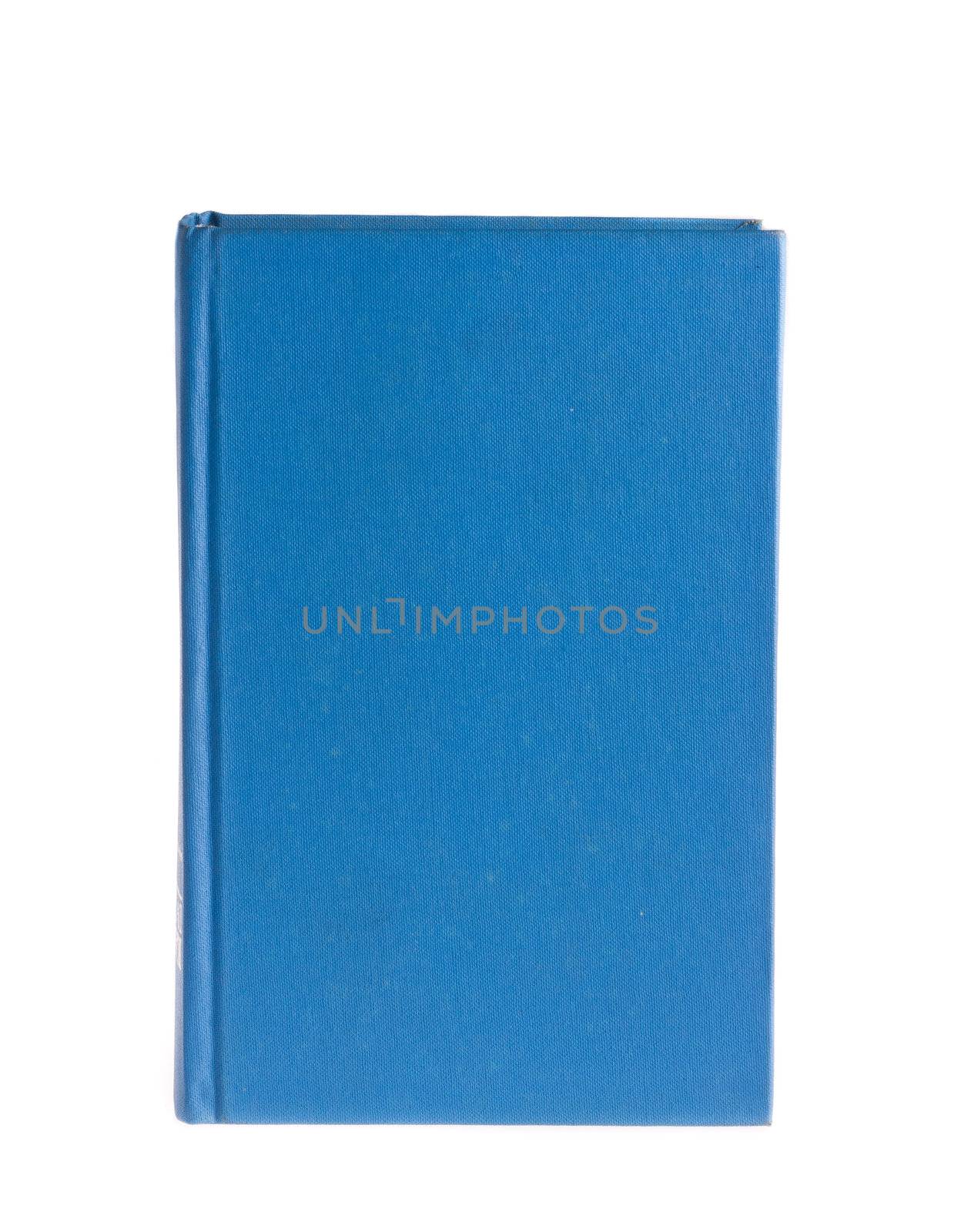 Blue book isolated on white background