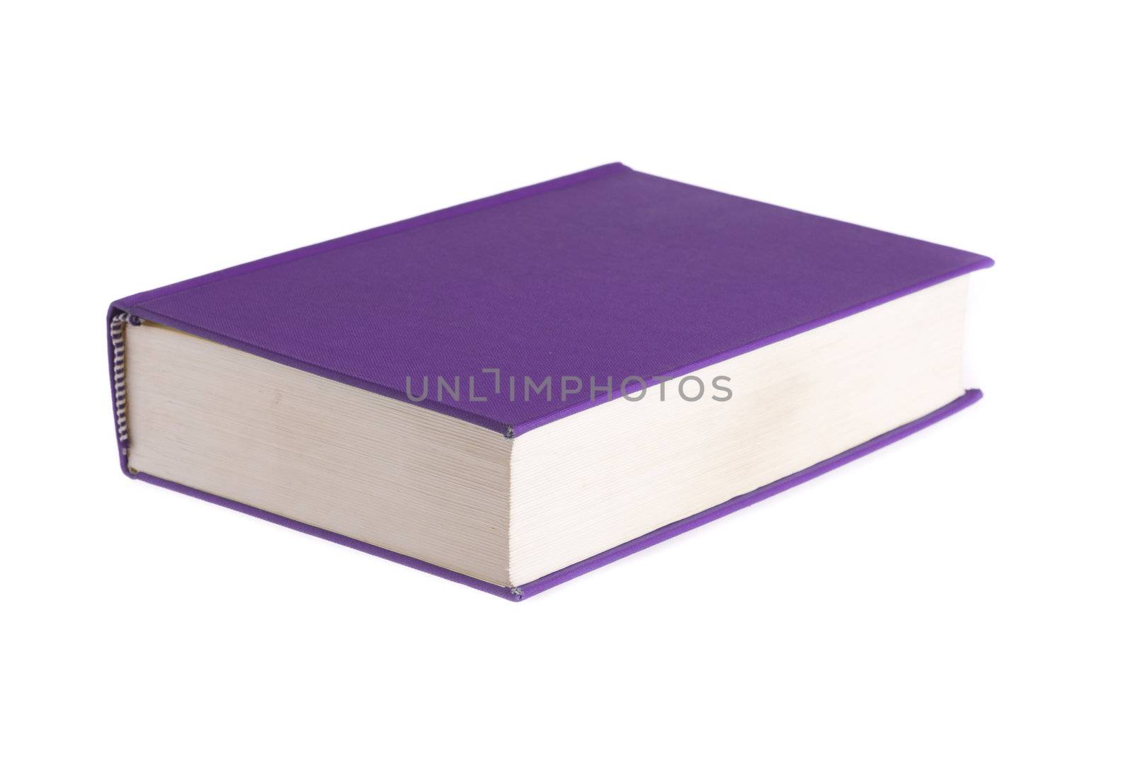 Blue book isolated on white background