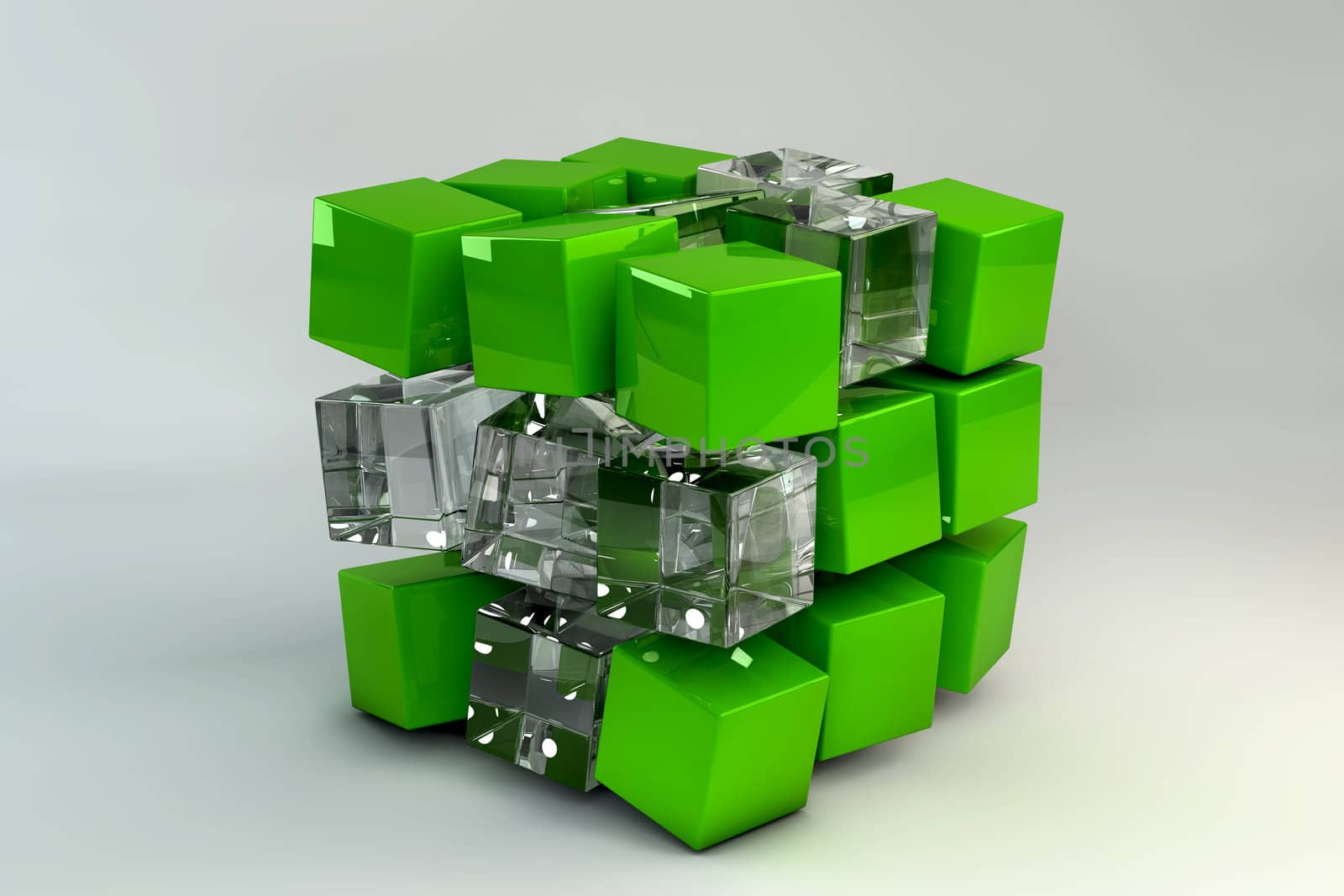 3D Box of cubes by ailani_graphics