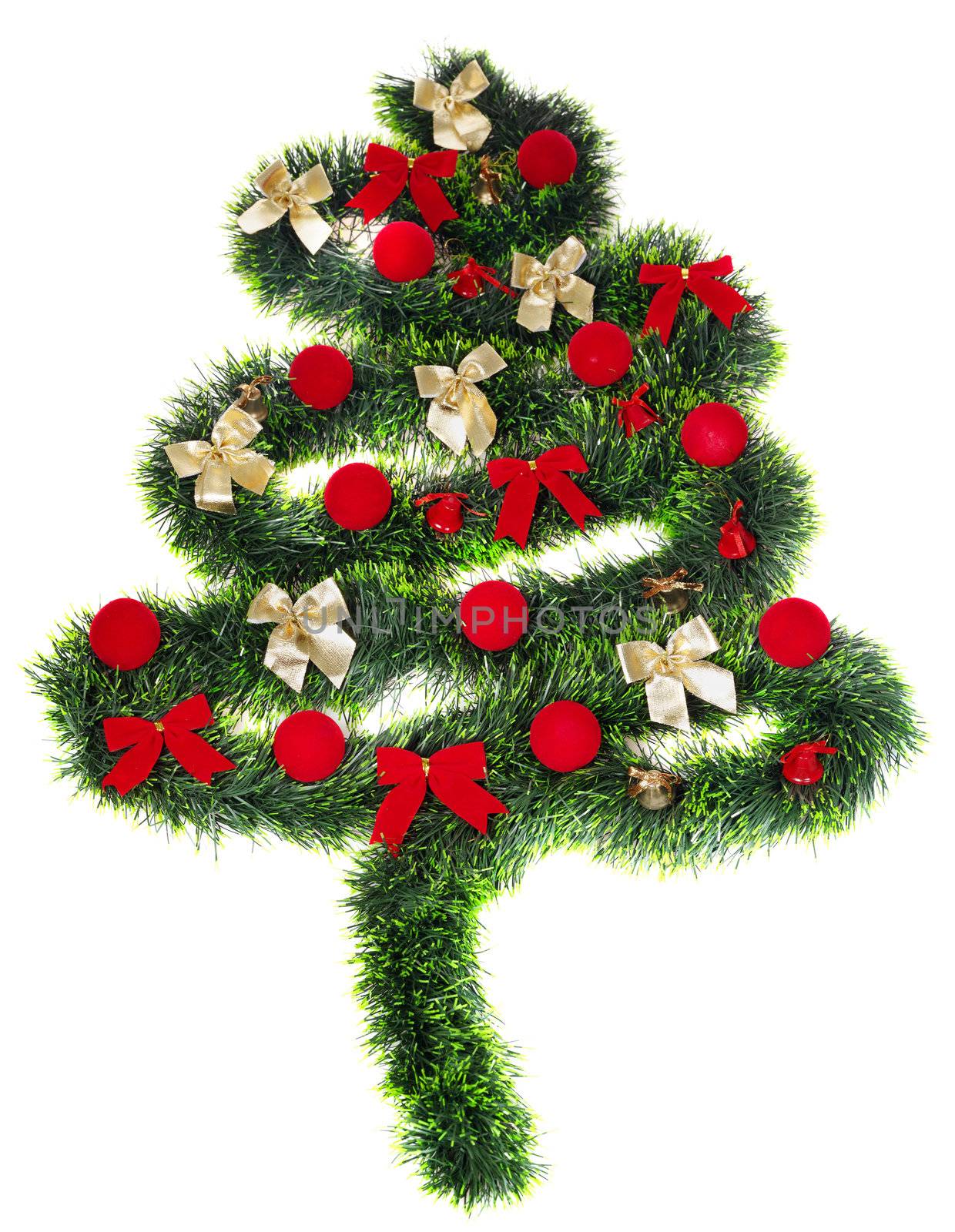 Christmas decoration, isolated on white background