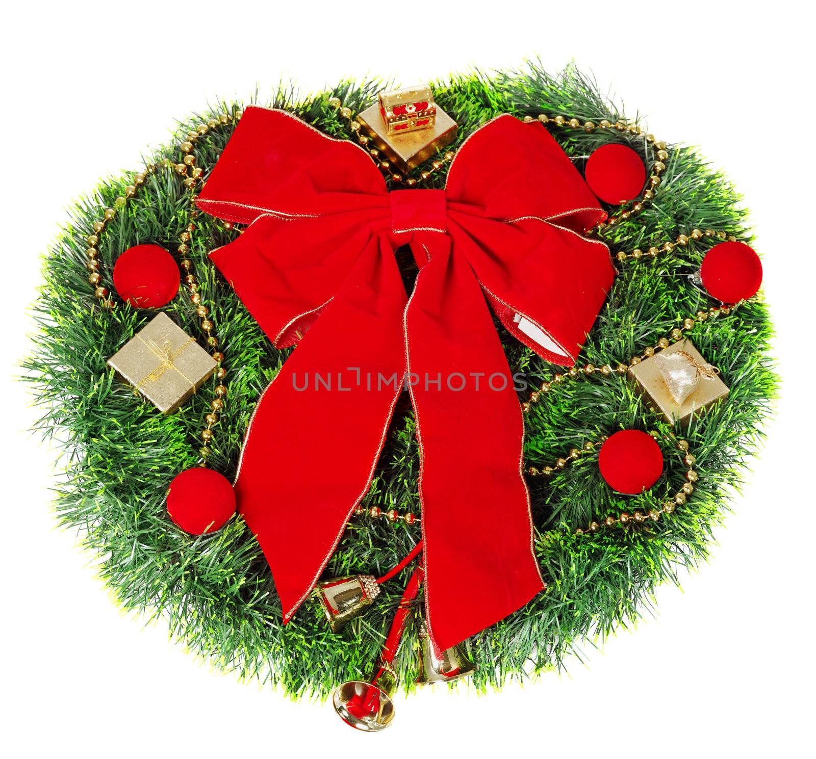 Advent Wreath, isolated on white