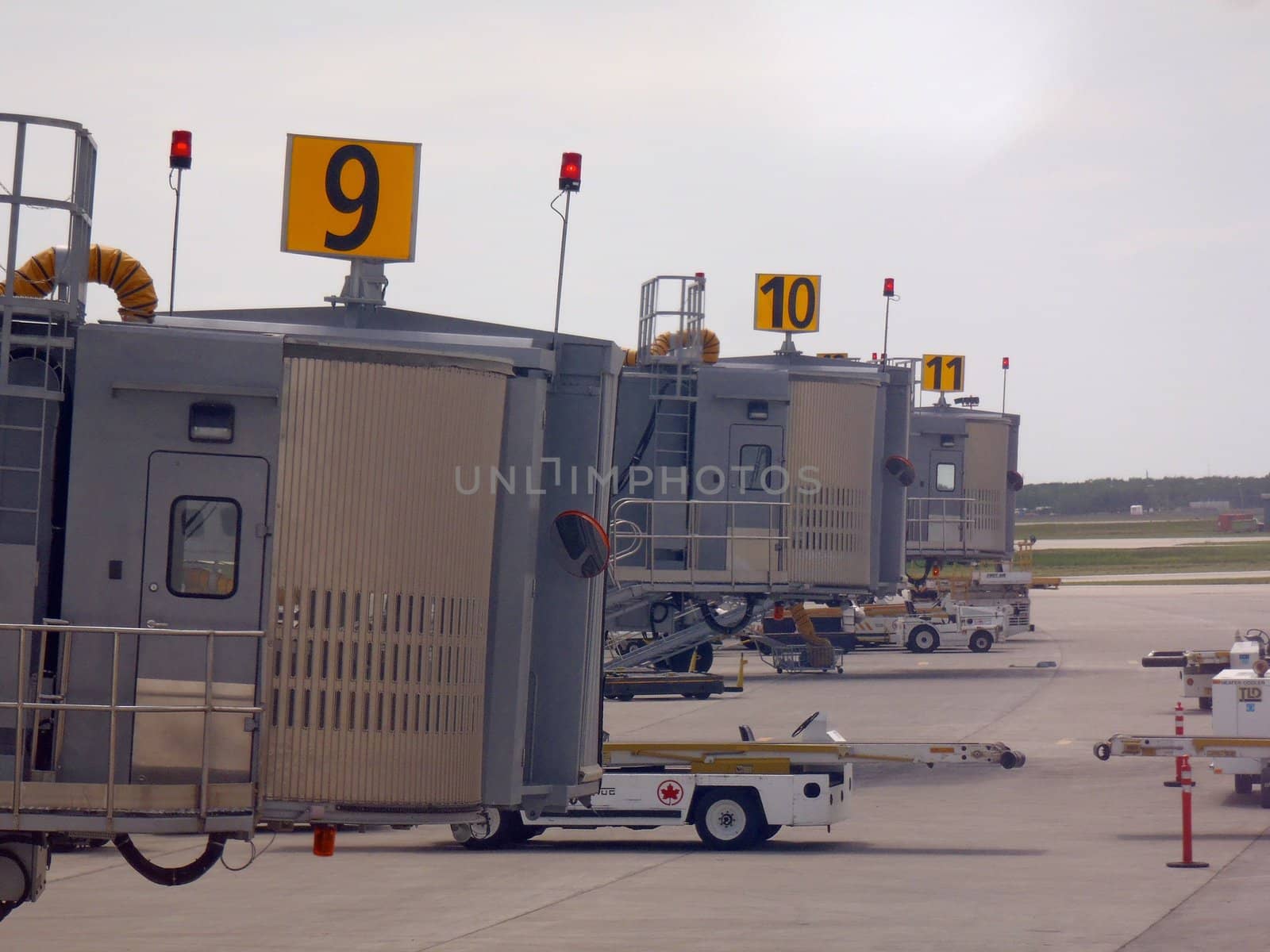 Terminal, airport, numbers, yellow, airplanes, ramp,