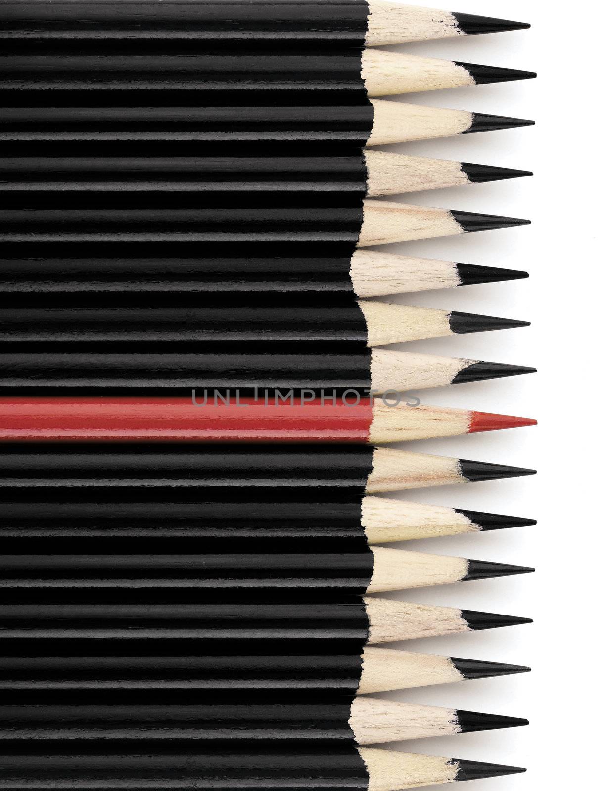 Red and Black Pencils by Em3