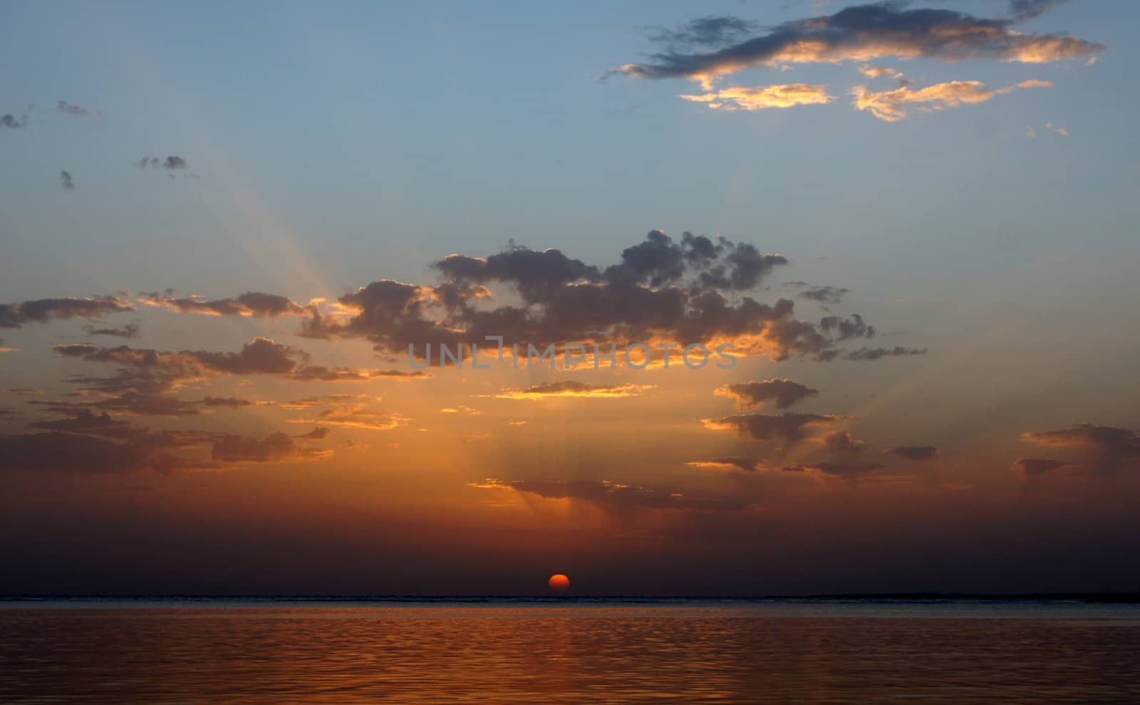 Sunrising over the Red sea in Egypt by Elet