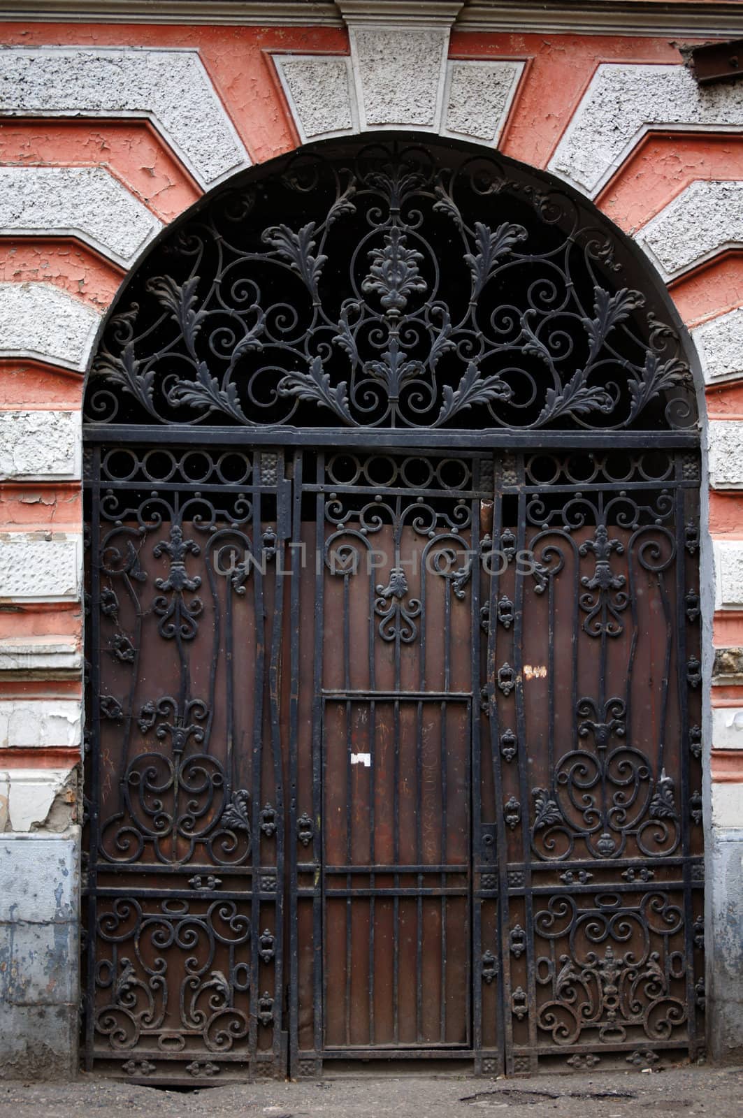 Art-Nouveau old door in Tbilisi Old town, Republic of Georgia