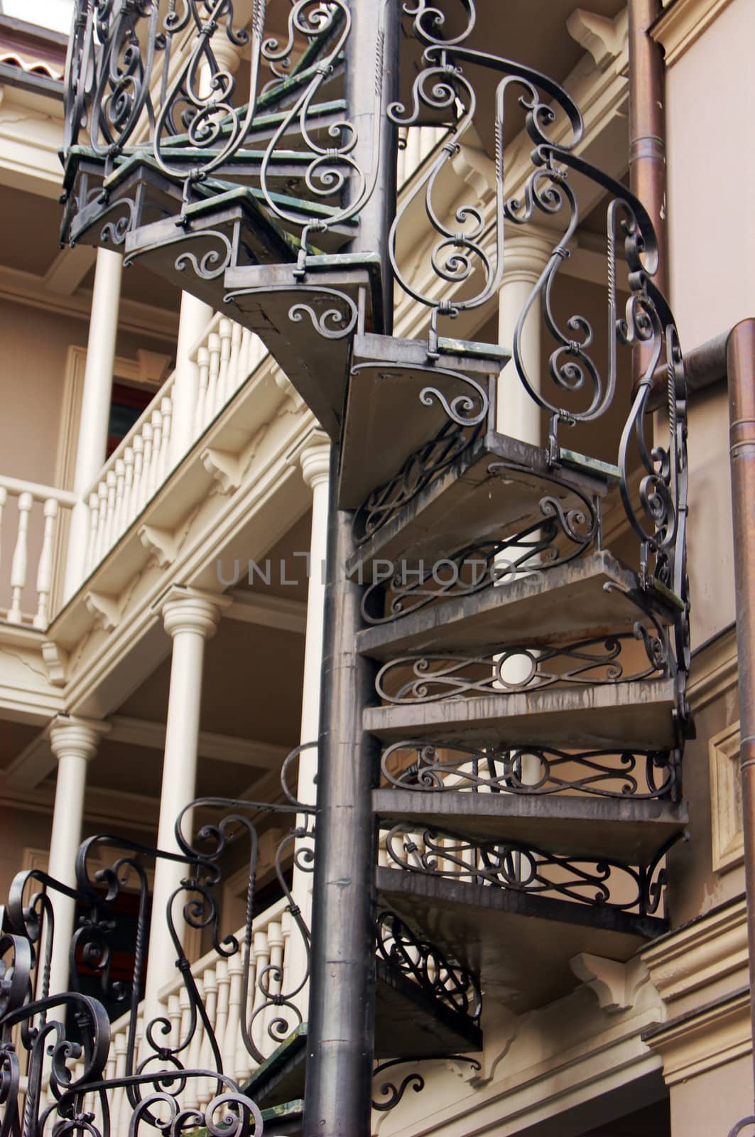 Old staircase in Tbilisi houses of 18-19 centuries, Republic of Georgia by Elet
