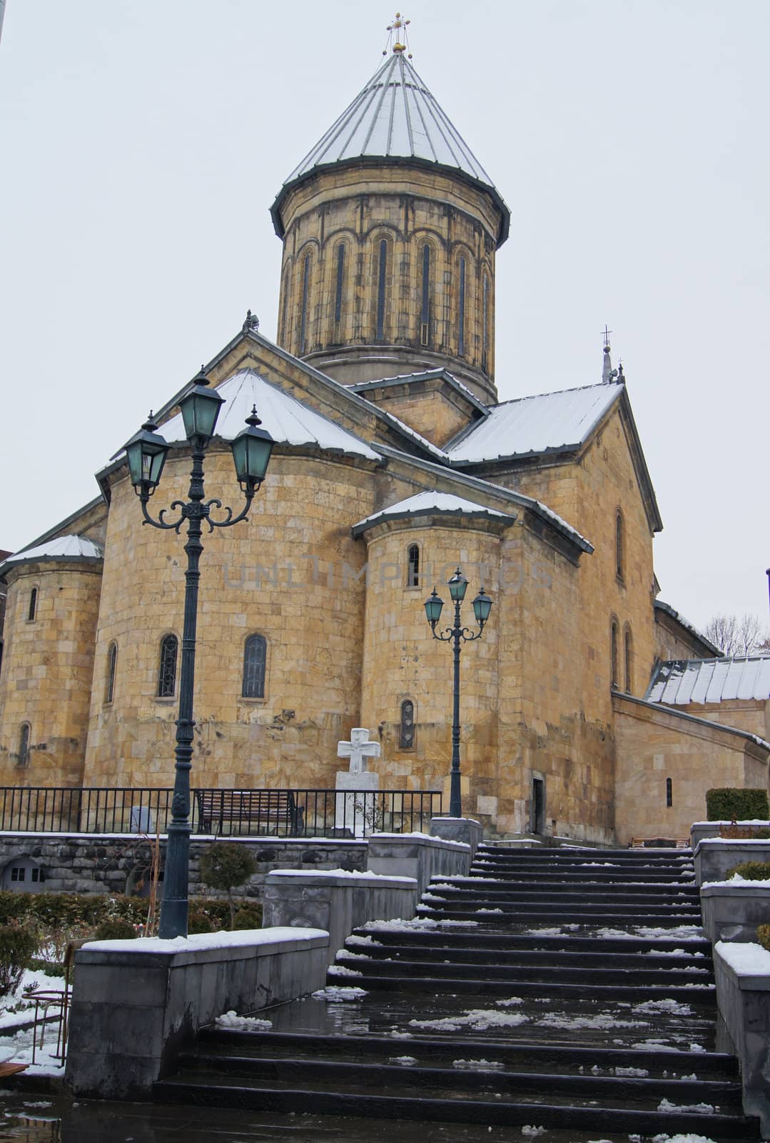 Churches and domes of Tbilisi, view to historical part of the capital of Republic of Georgia by Elet