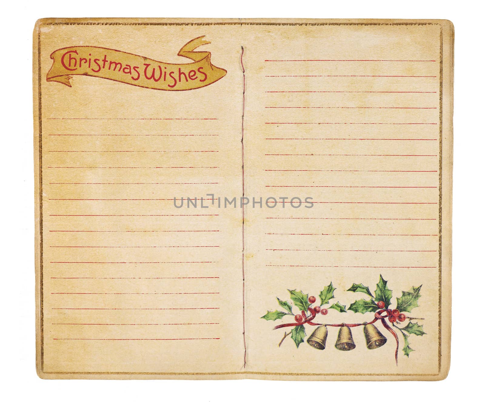 Vintage Christmas List Booklet by Em3