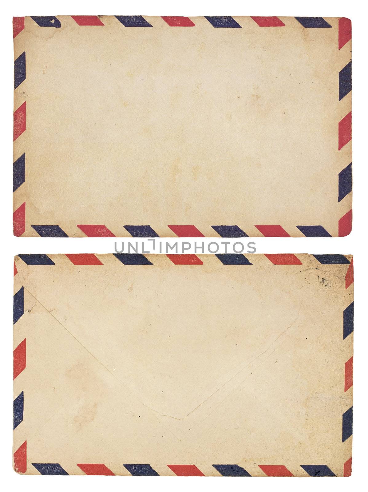 Vintage  Airmail Envelope by Em3