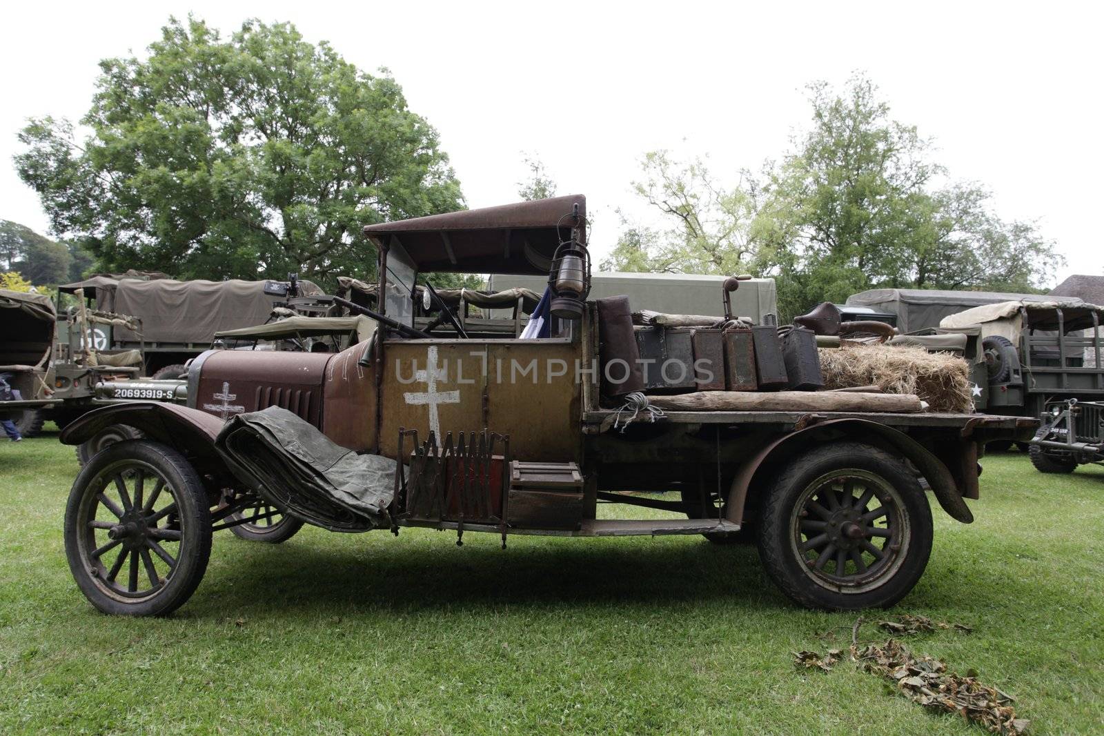 Classic world war 2 French farmers truck