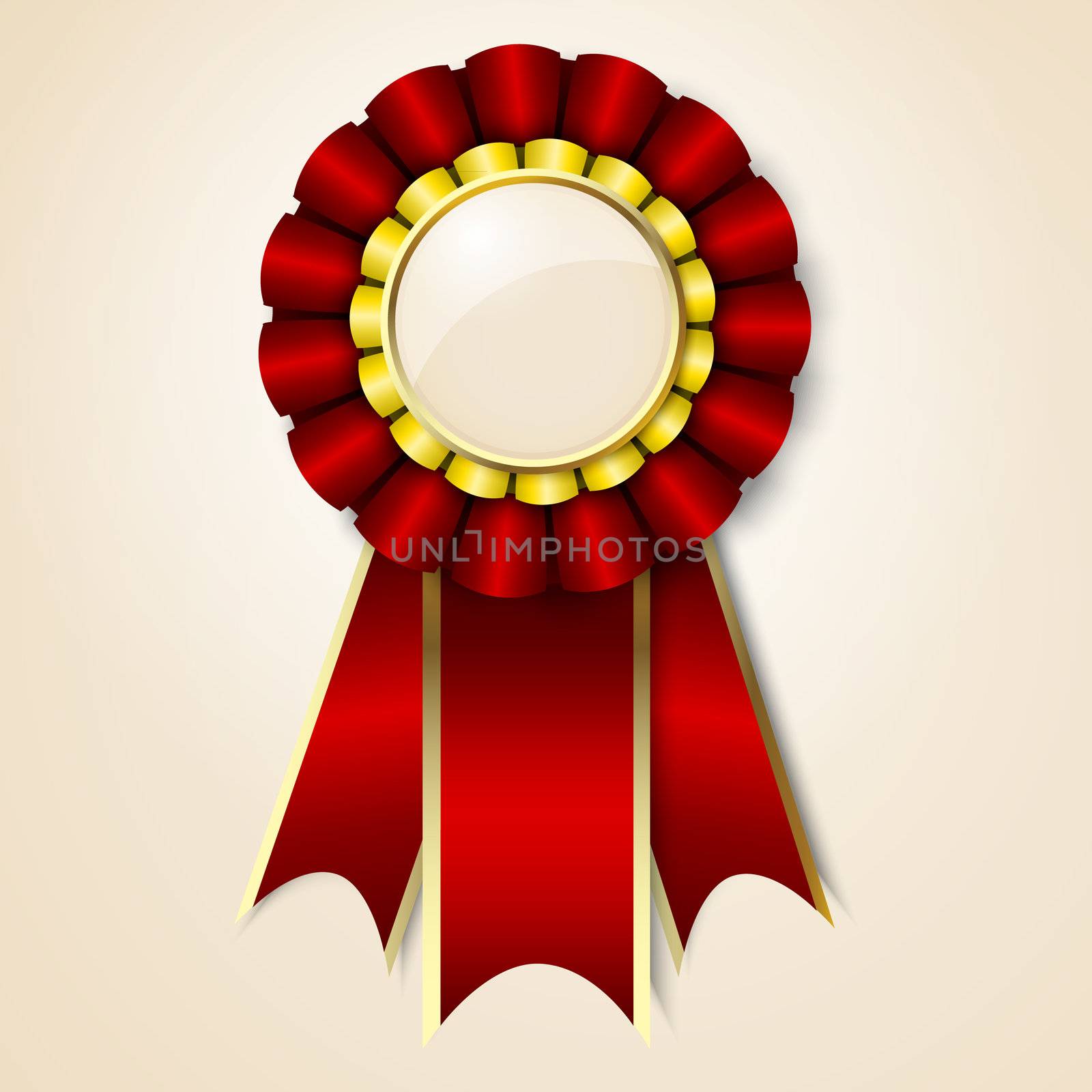 Red vecor prize ribbon